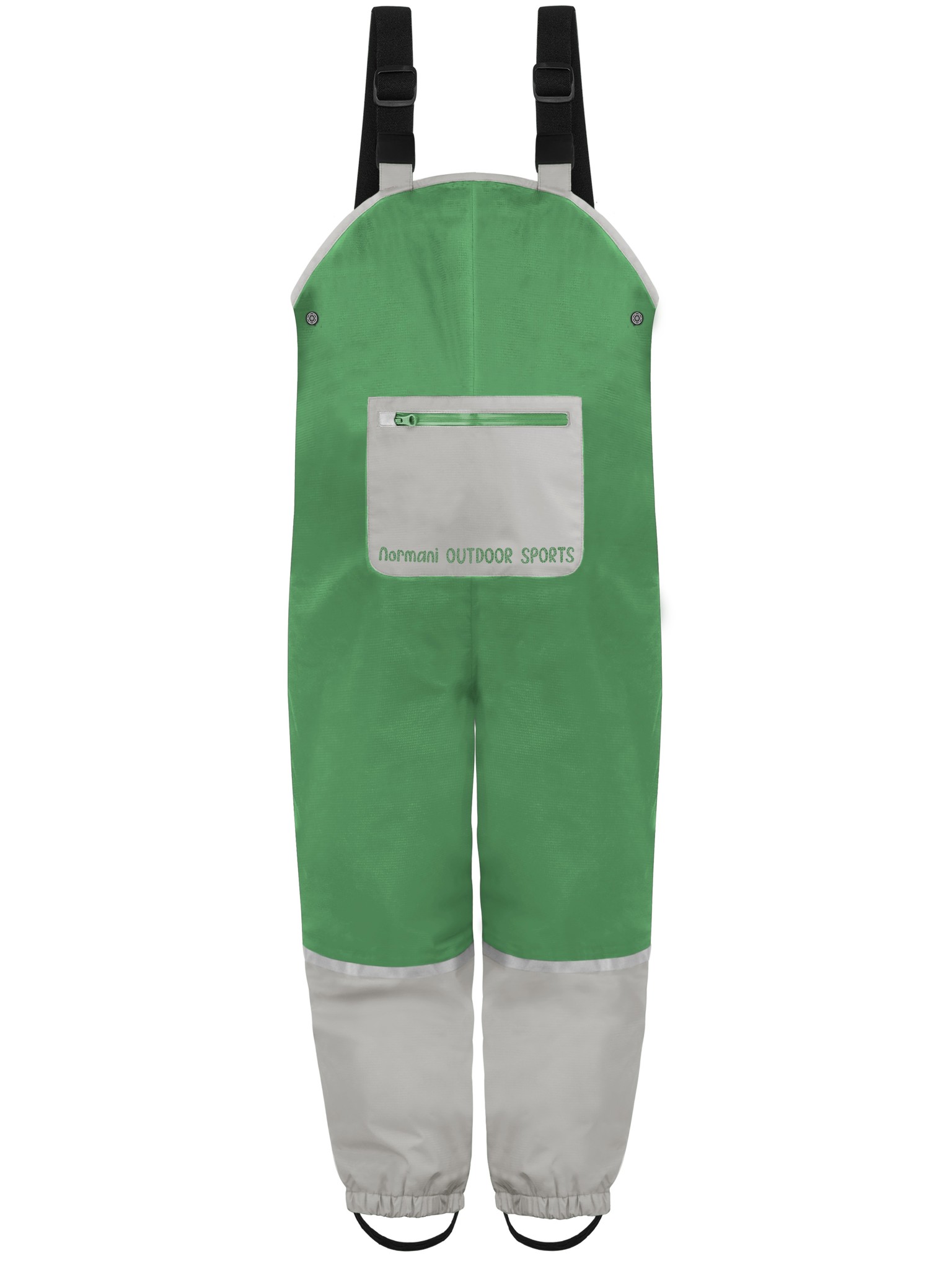 Bild von Kinder Regenhose mit Hosenträgern „Waller“ Grün