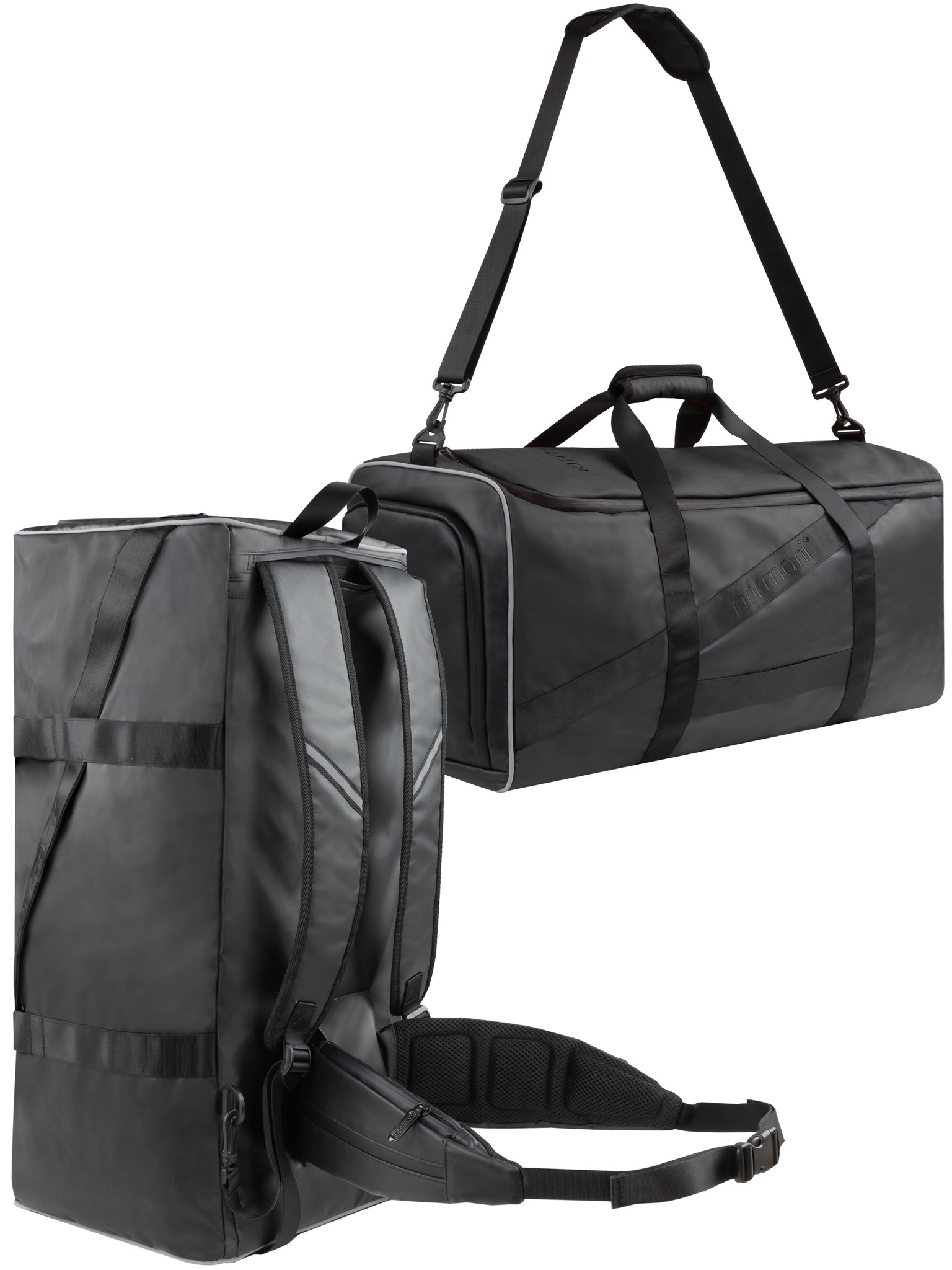 Bild von Sport- und Reisetasche 90 Liter mit Hüftgurt Schwarz
