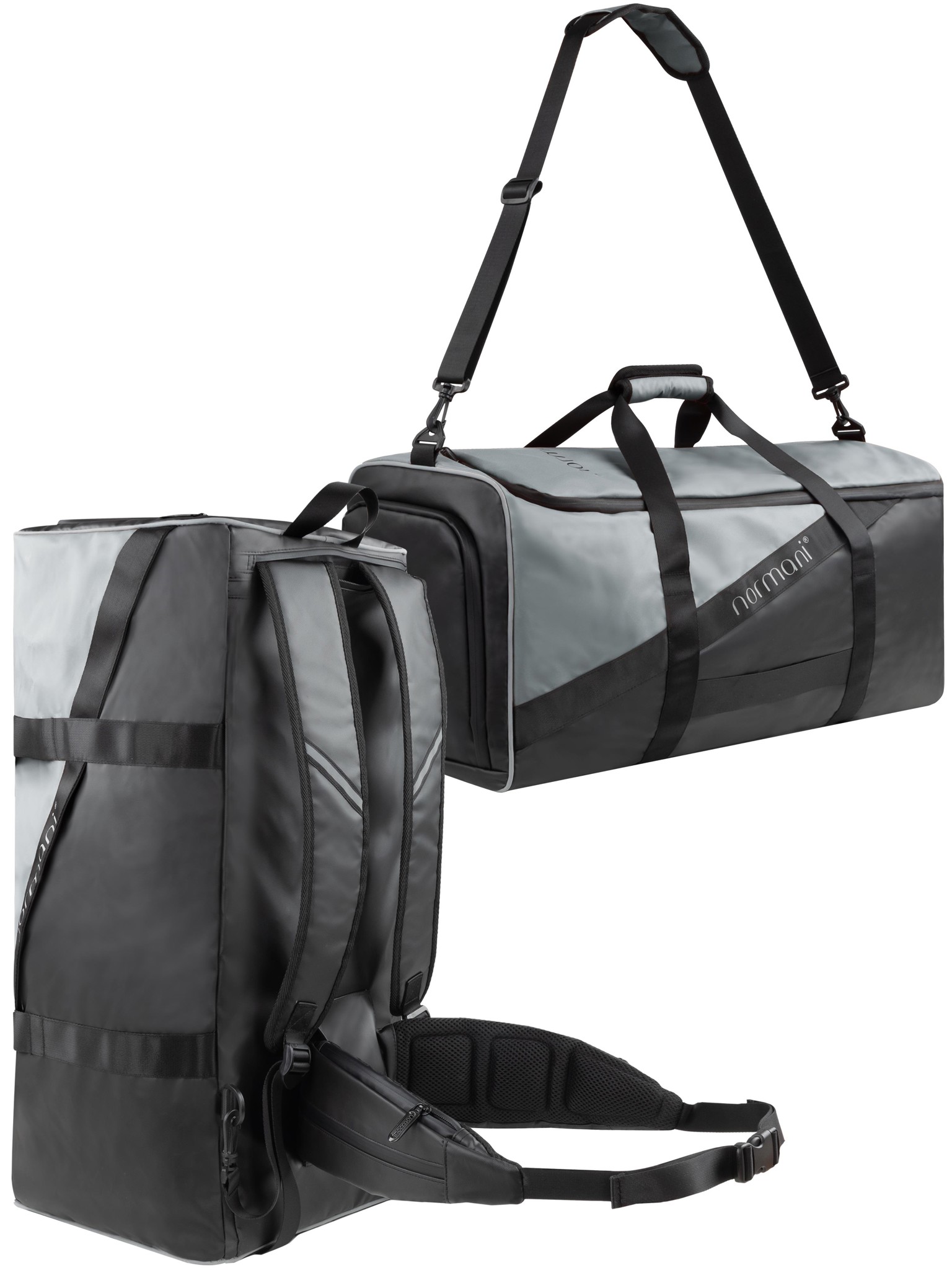 Bild von Sport- und Reisetasche 90 Liter mit Hüftgurt Grau