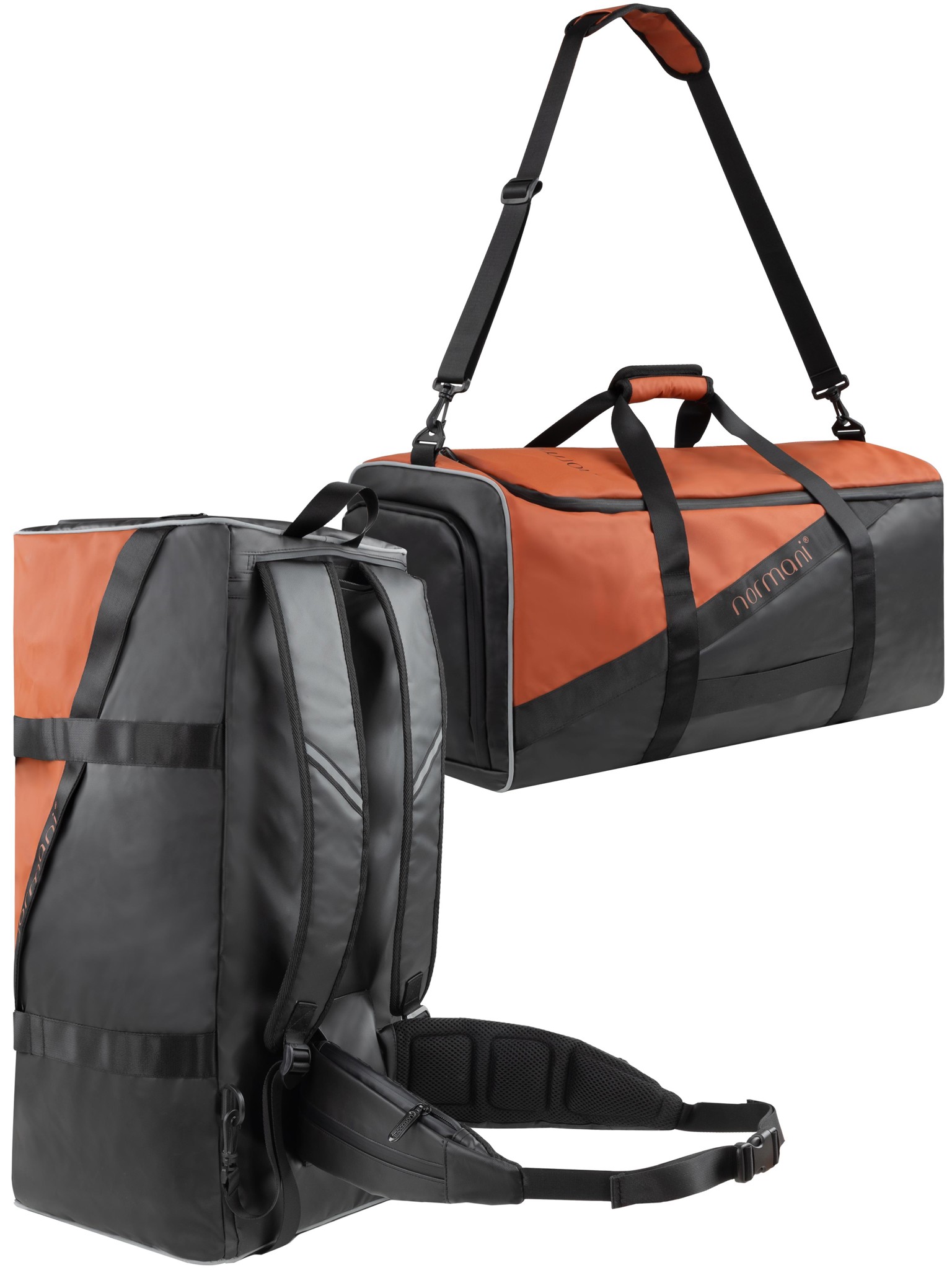 Bild von Sport- und Reisetasche 90 Liter mit Hüftgurt Orange