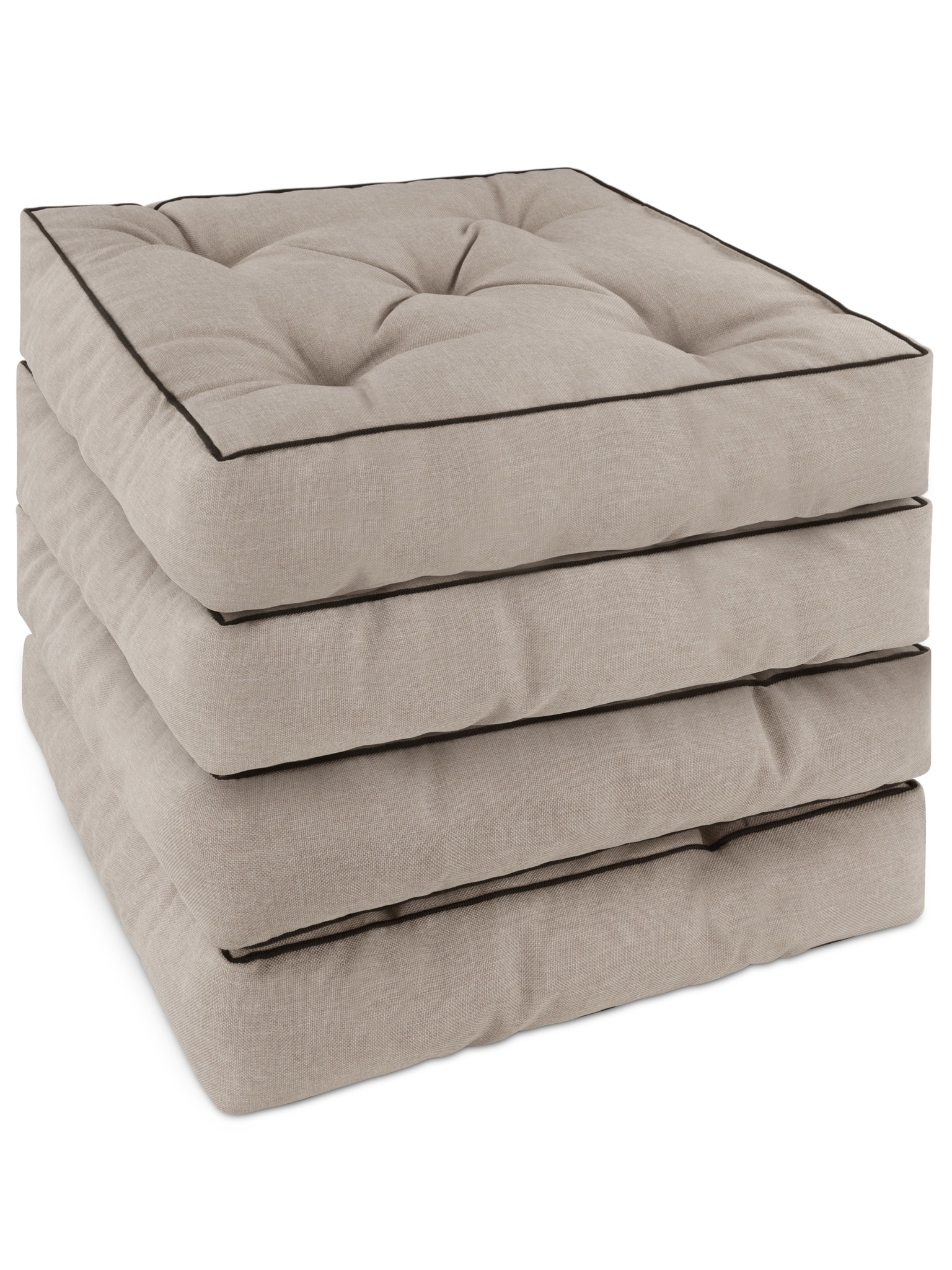 Bild von 4 Stuhlkissen 40x40 cm „Padua“ Beige