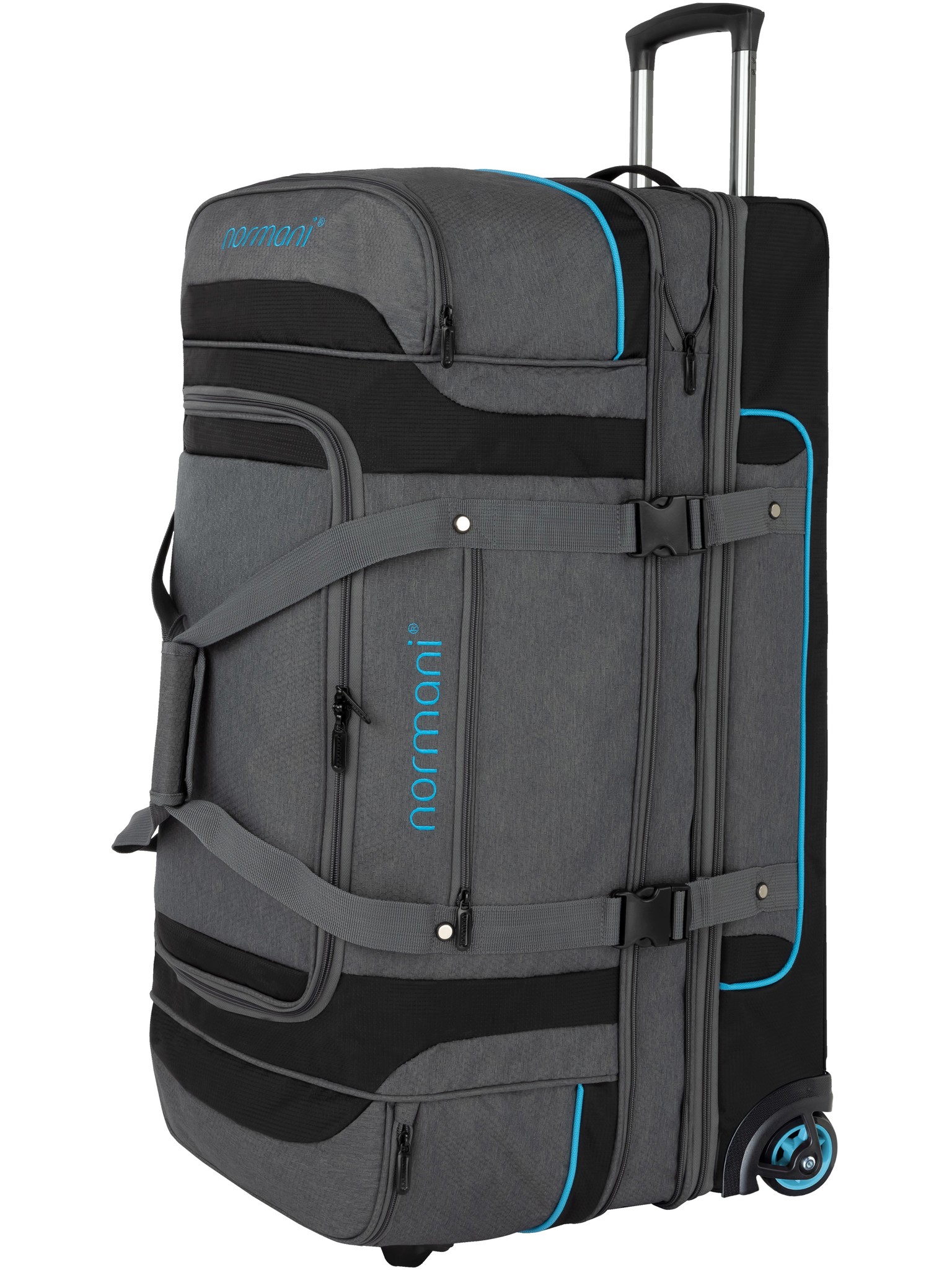 Bild von Reisetrolley 120-150 L „Gigaro“ Grau/Blau