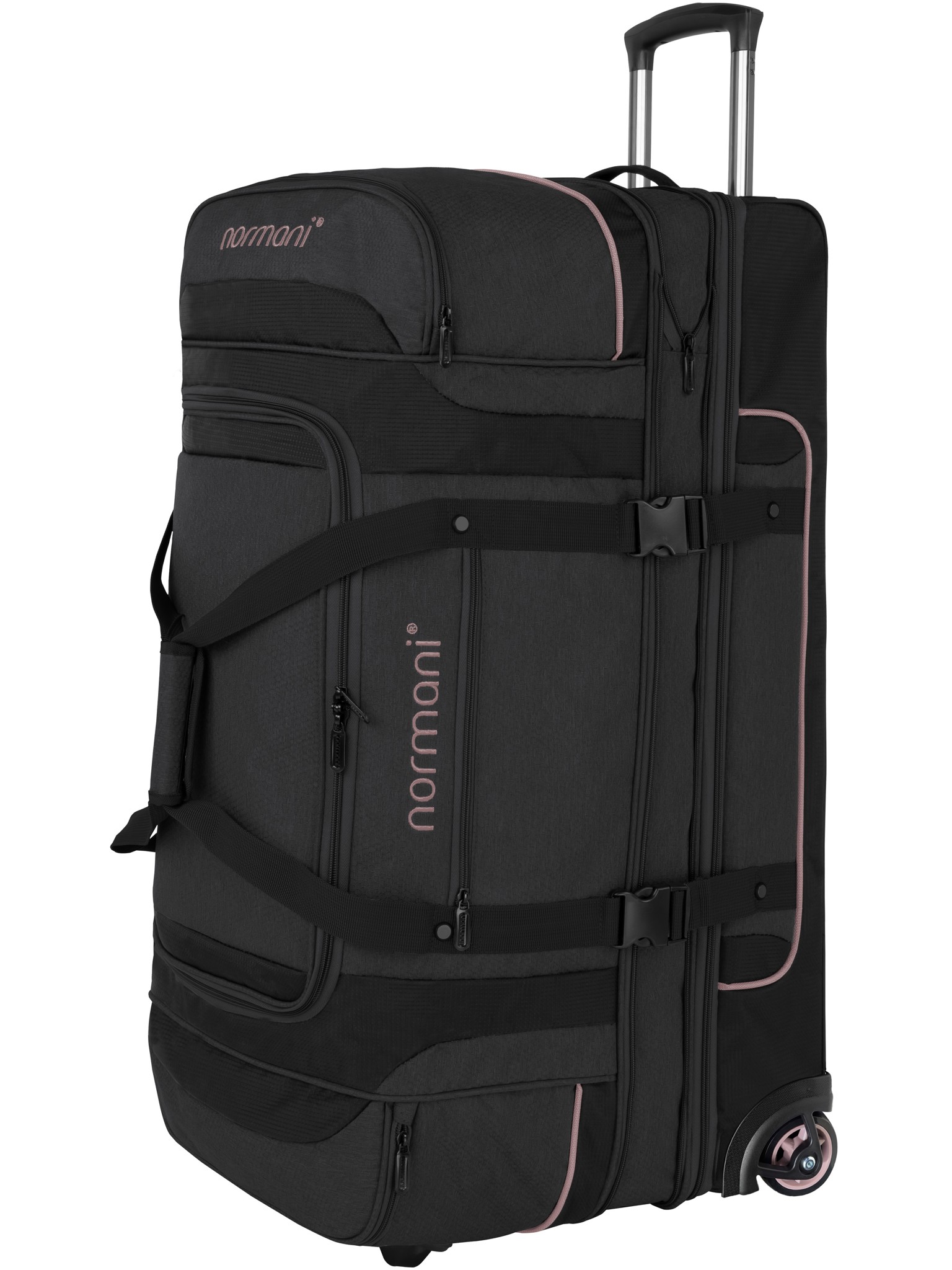 Bild von Reisetrolley 120-150 L „Gigaro“ Schwarz/Rosa