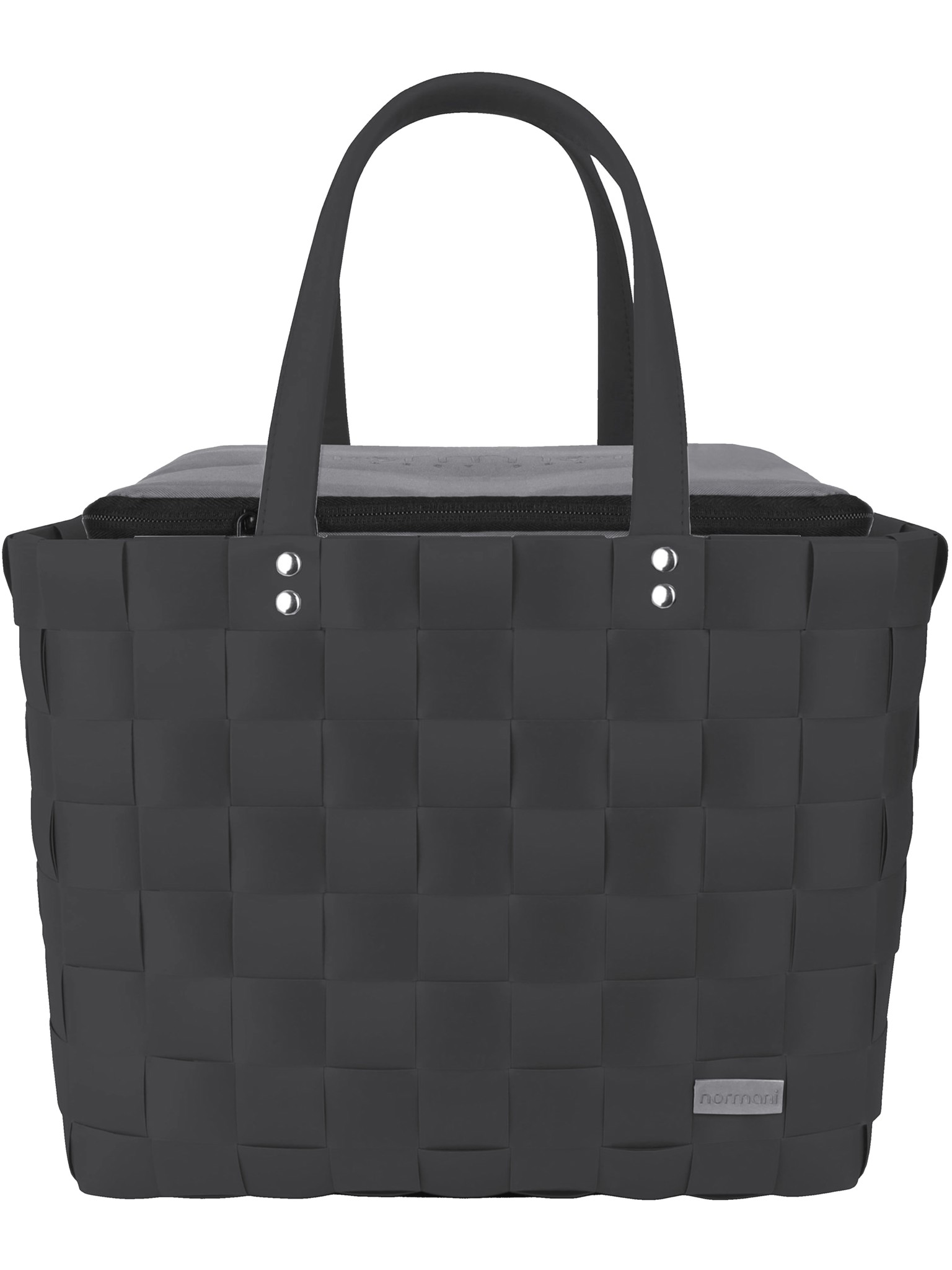 Bild von Flechtkorb mit großer Kühltasche Mana