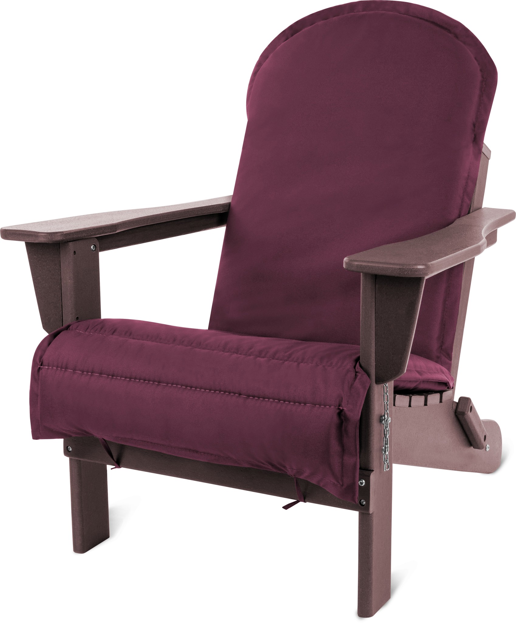 Bild von Gartenstuhl Adirondack mit Auflage Bordeaux