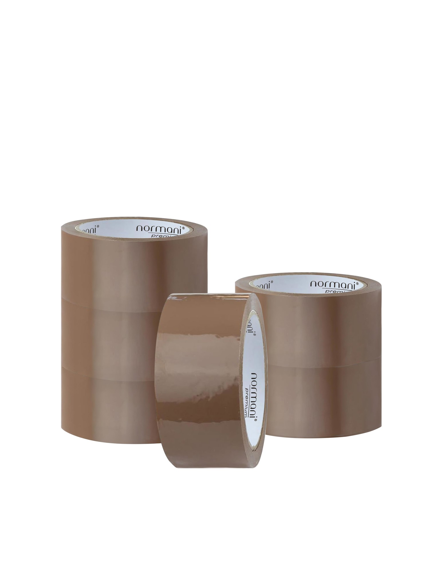 Bild von 6 Rollen Paketband 50mm x 66m x 50 Mic Braun