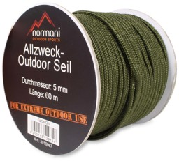 Bild von Allzweck-Outdoor-Seil „Chetwynd“ 5 mm x 60 m Oliv