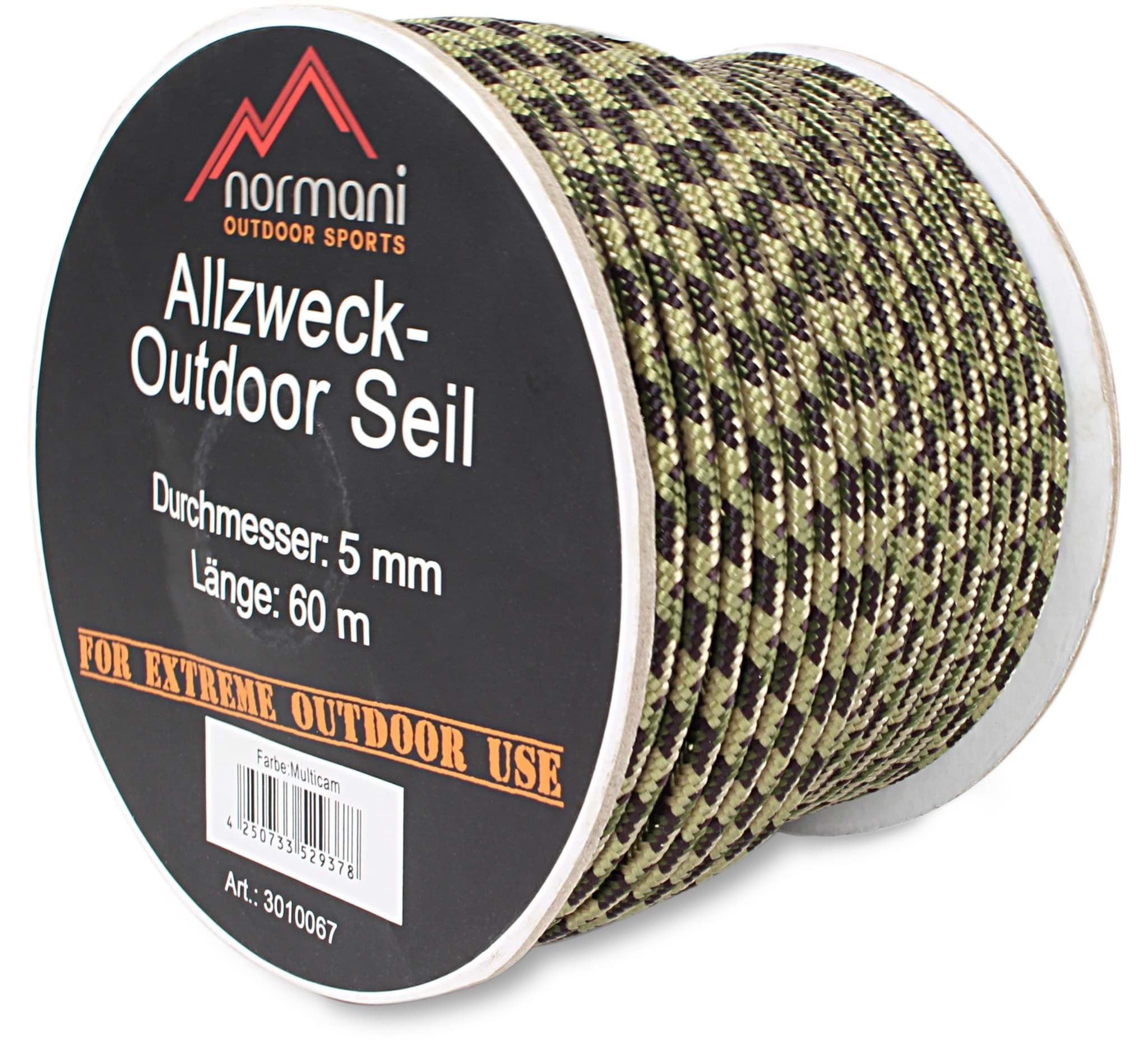 Bild von Allzweck-Outdoor-Seil „Chetwynd“ 5 mm x 60 m Tactical Camo