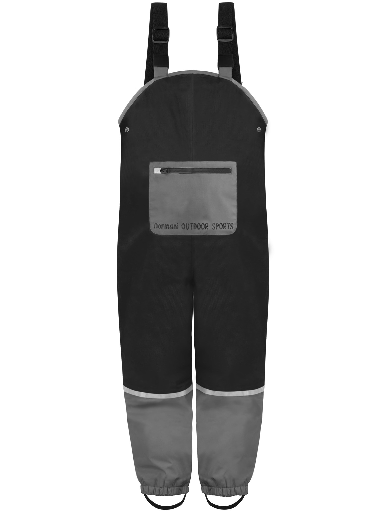 Bild von Kinder Regenhose mit Hosenträgern „Twisp“ Schwarz