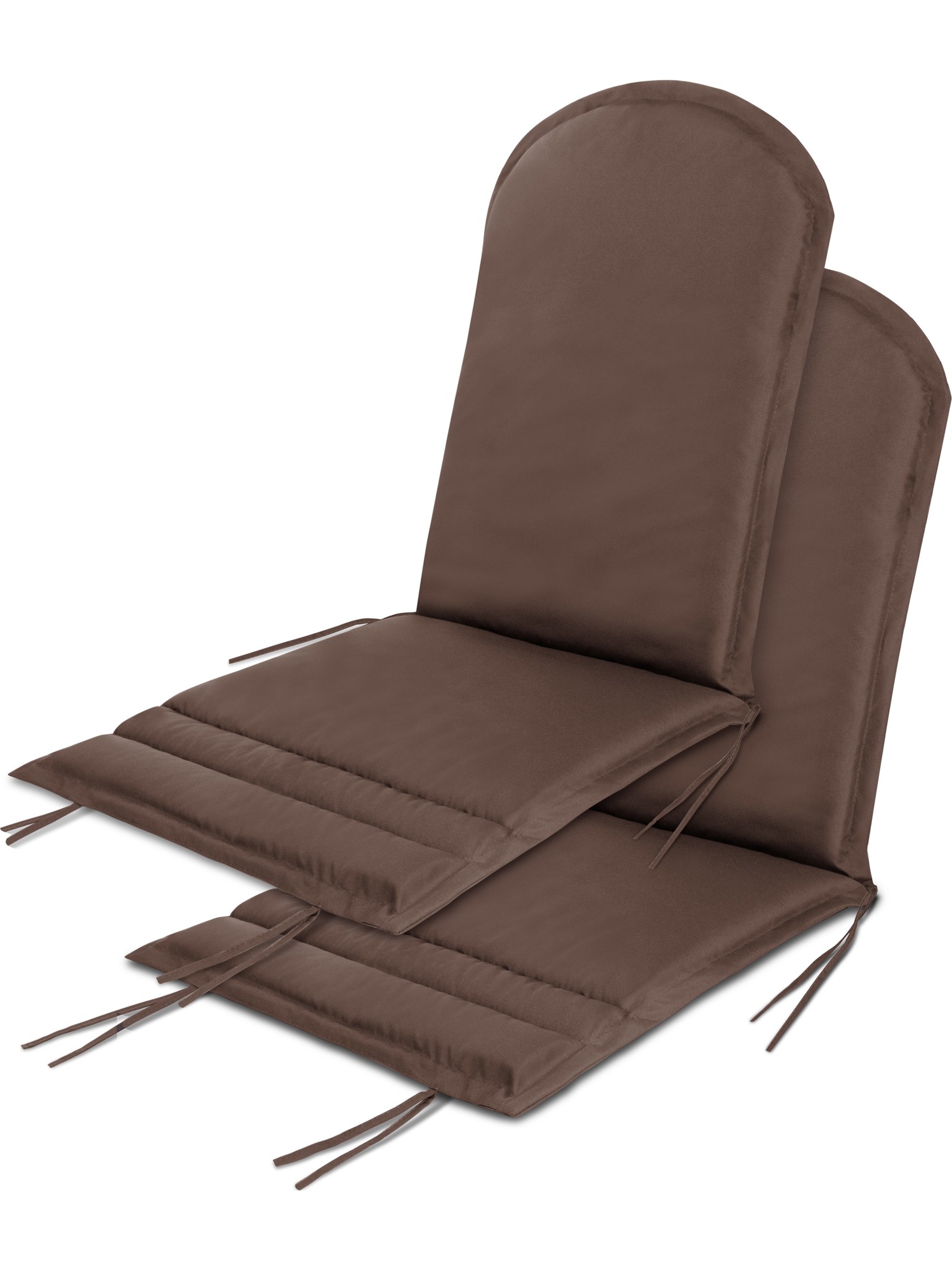 Bild von 2 x Stuhlauflage für Adirondack Gartenstuhl Braun