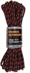 Bild von Allzweck-Outdoor-Seil „Chetwynd“ 5 mm x 15 m Schwarz/Rot