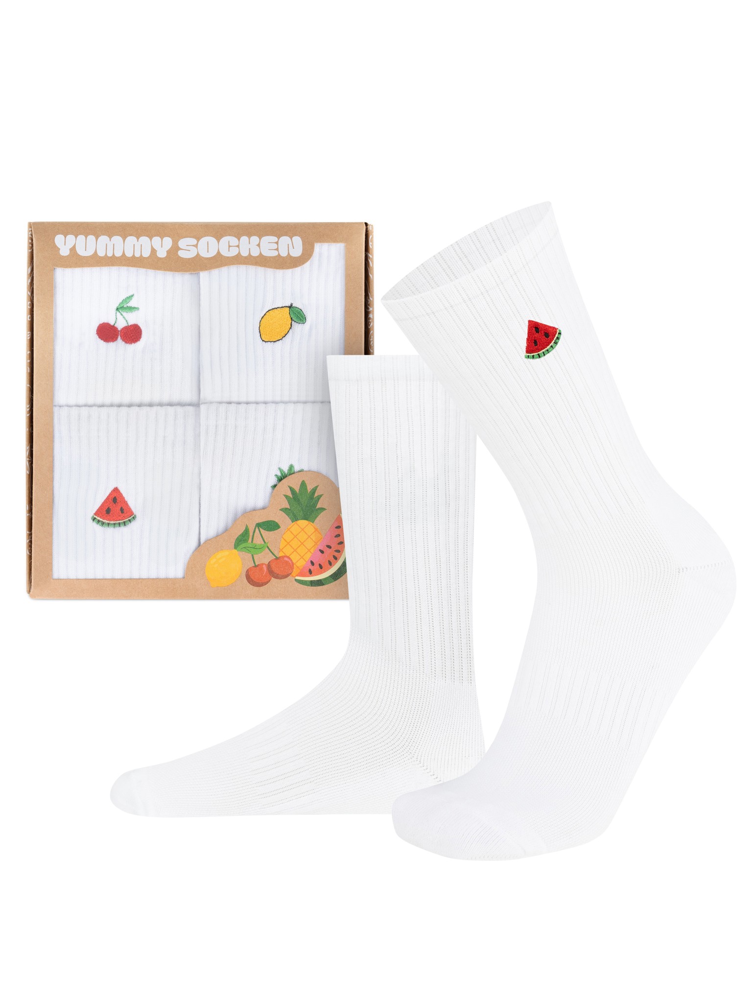 Bild von 4 Funktions Tennissocken mit Frotteesohle Früchte