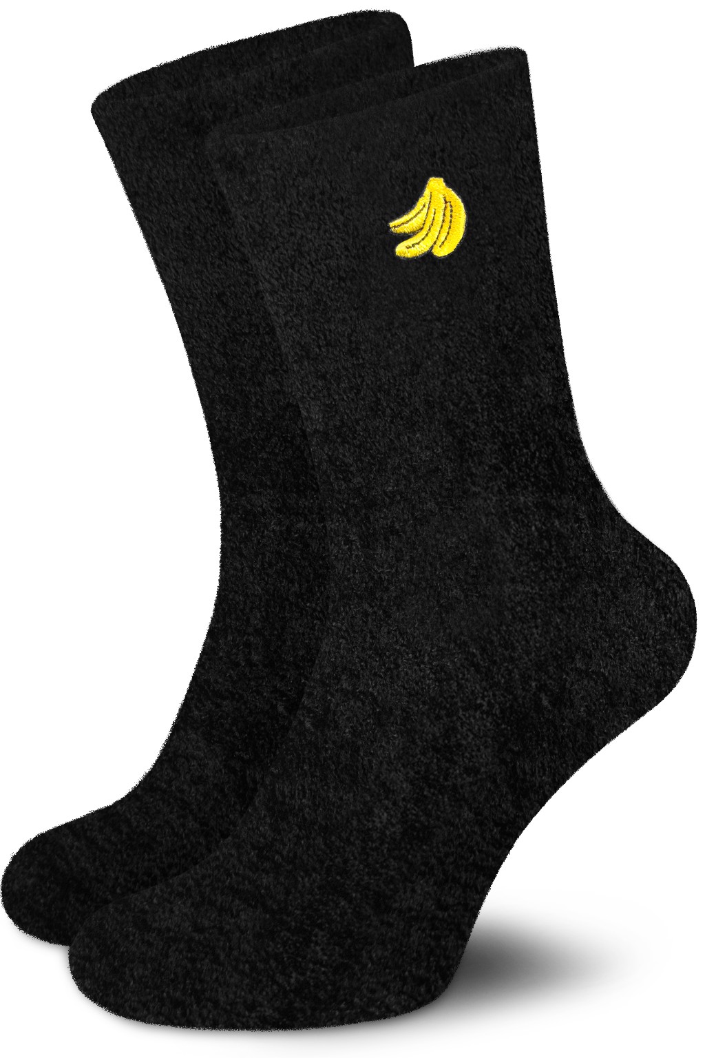 Bild von 2 Paar Kuschelsocken mit Stickerei Schwarz