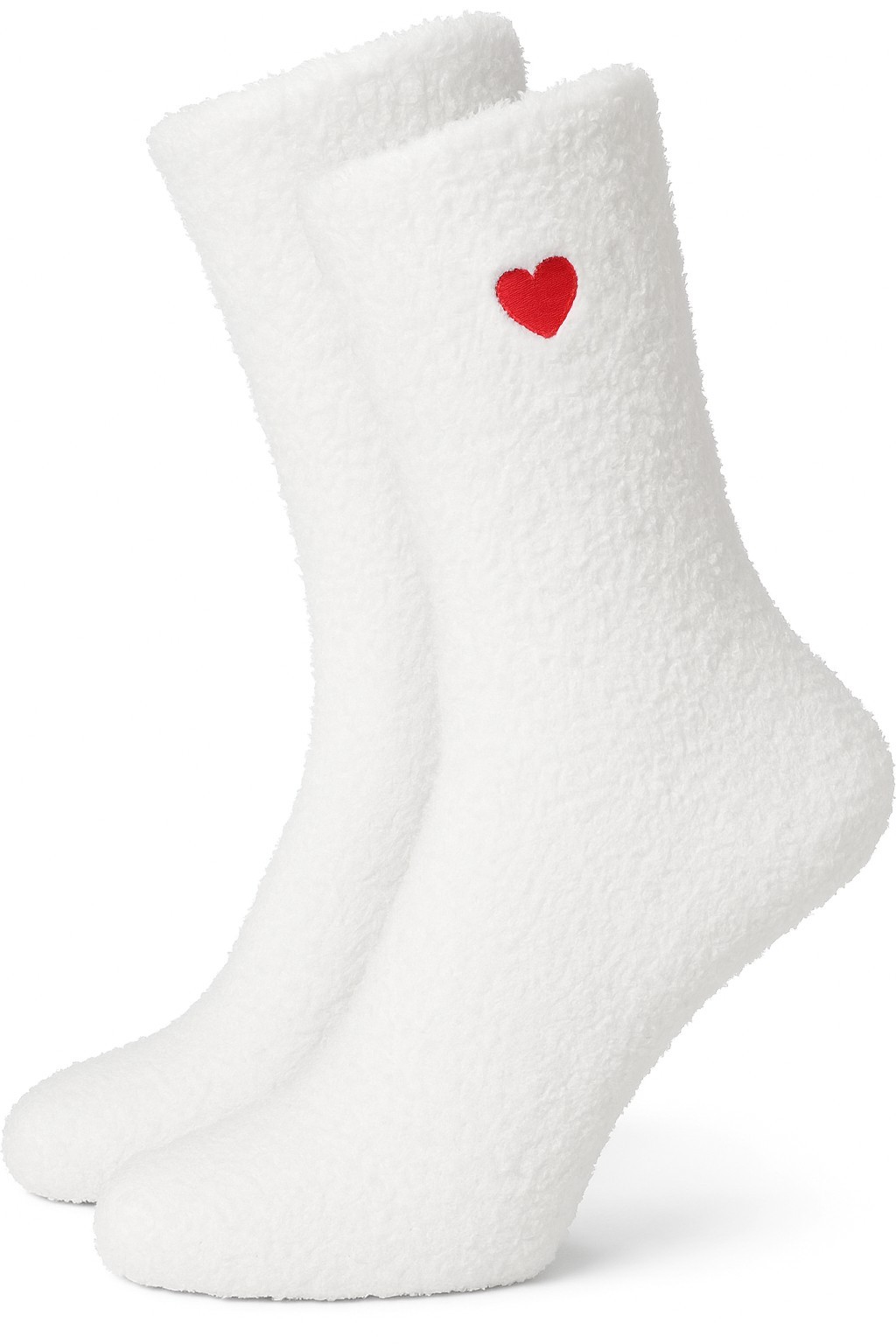Bild von 2 Paar Kuschelsocken mit Stickerei Weiß