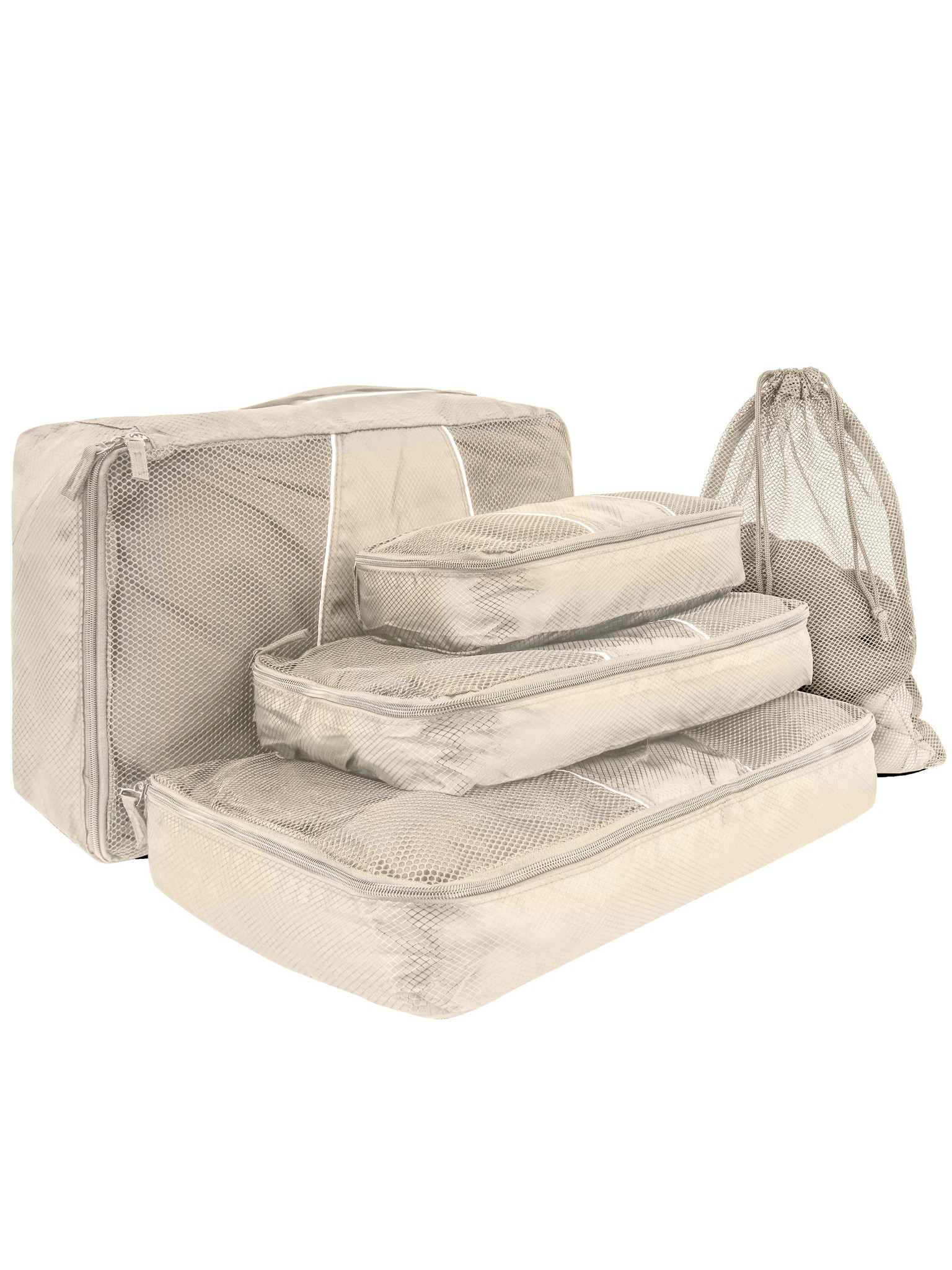 Bild von Packwürfel-Set mit Waschbeutel „Tunja“ Beige