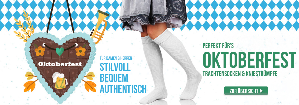 Trachtensocken-Trachten Kniestrümpfe-Perfekt für das Oktoberfest-normani.de