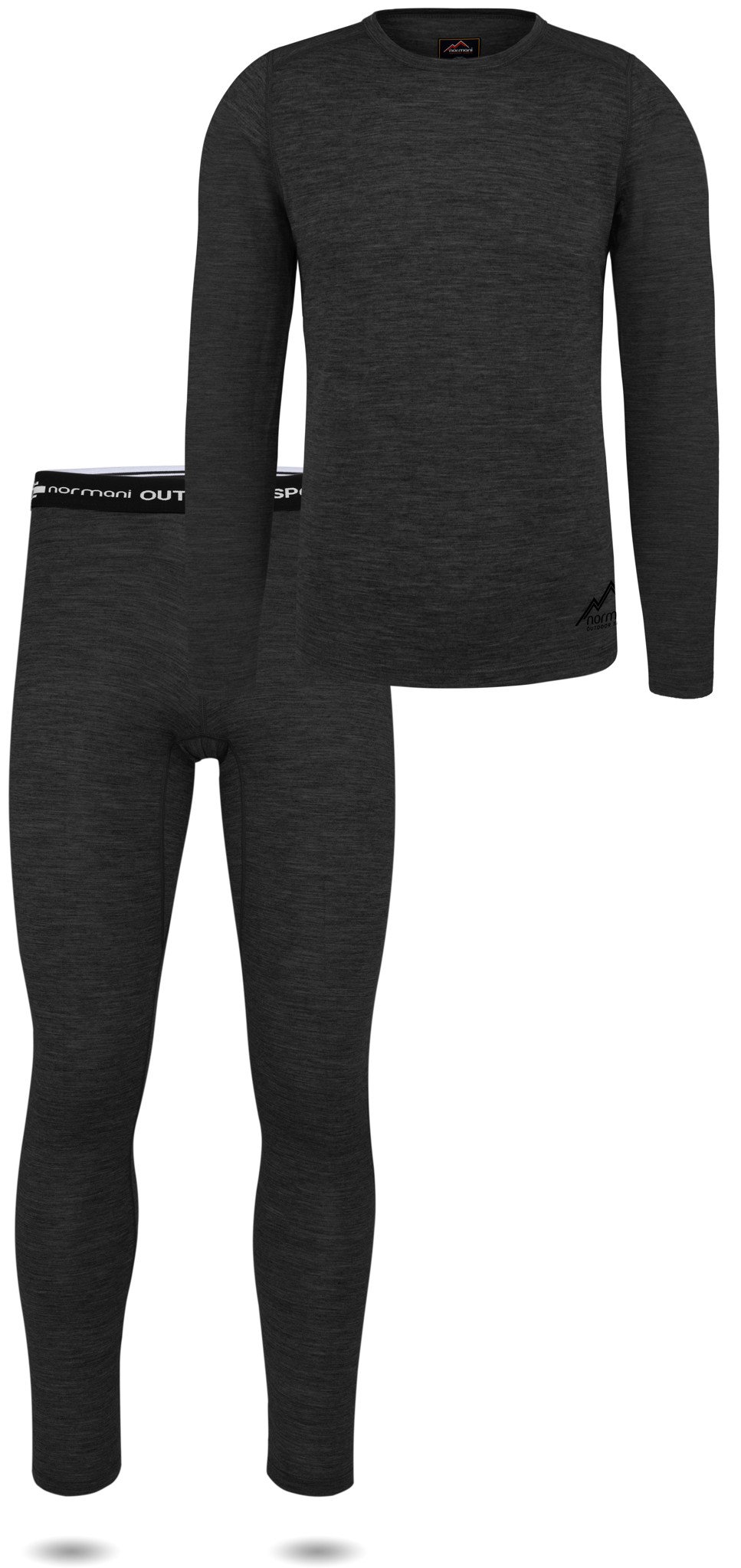 Bild von Herren Merino Unterwäsche-Set „Melbourne/Sydney“ Anthrazit