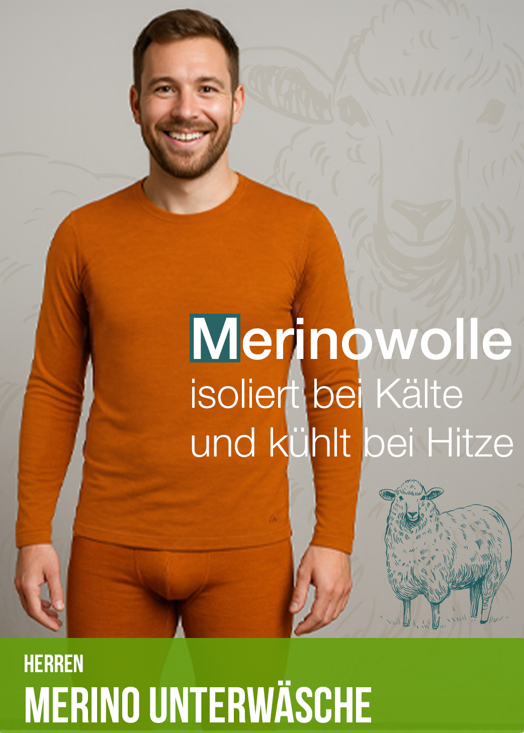 Merino Herrenunterwäsche