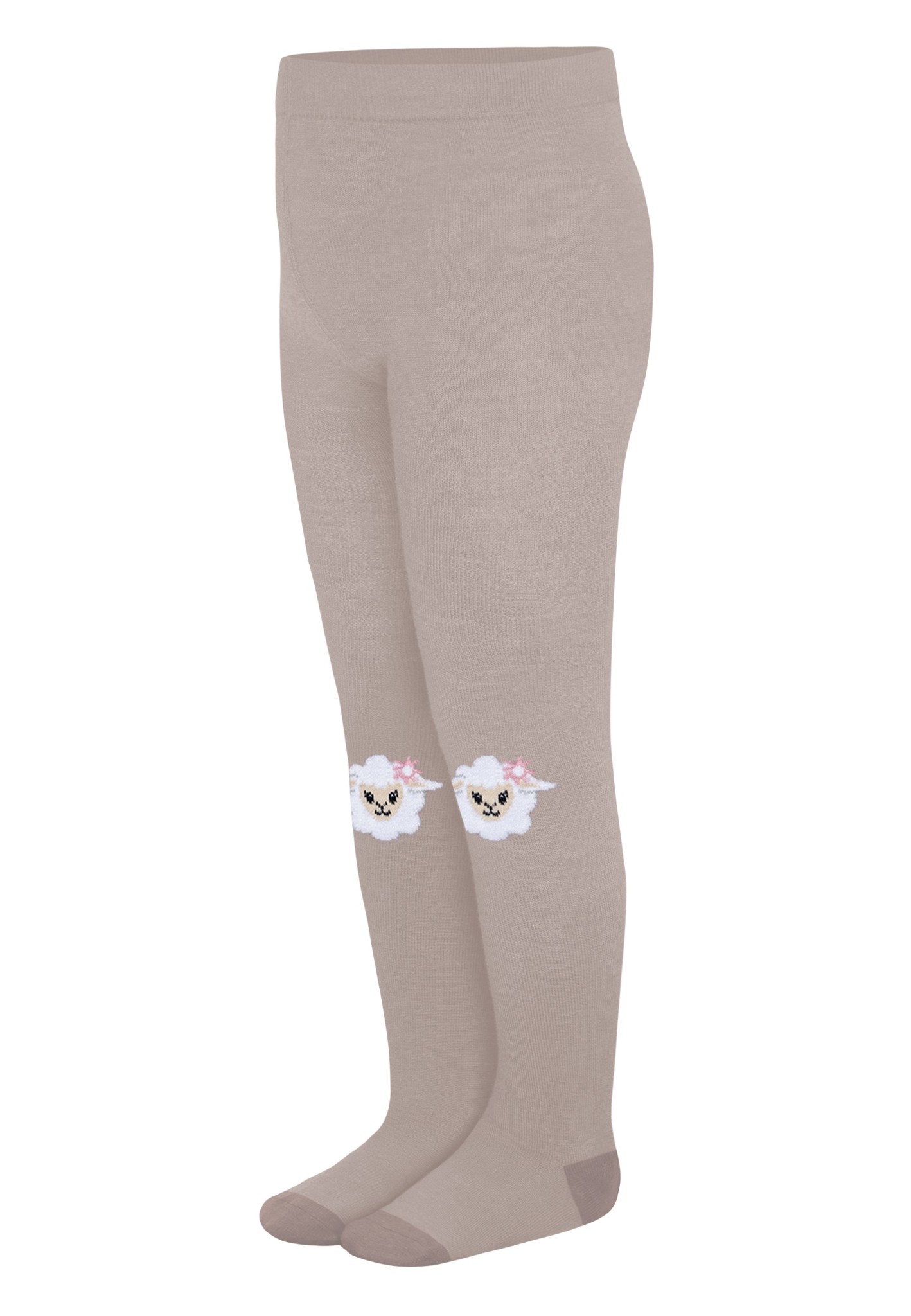 Bild von Baby Merino Strumpfhose mit Noppen „Lyss“ Beige