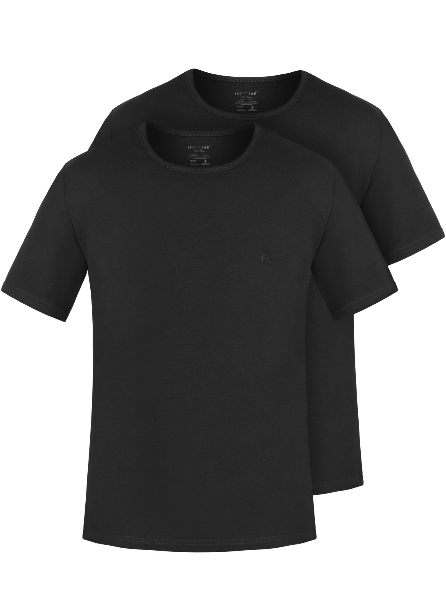 Bild von 2er Set Herren T-Shirts aus Bio-Baumwolle „Nyons“ Schwarz
