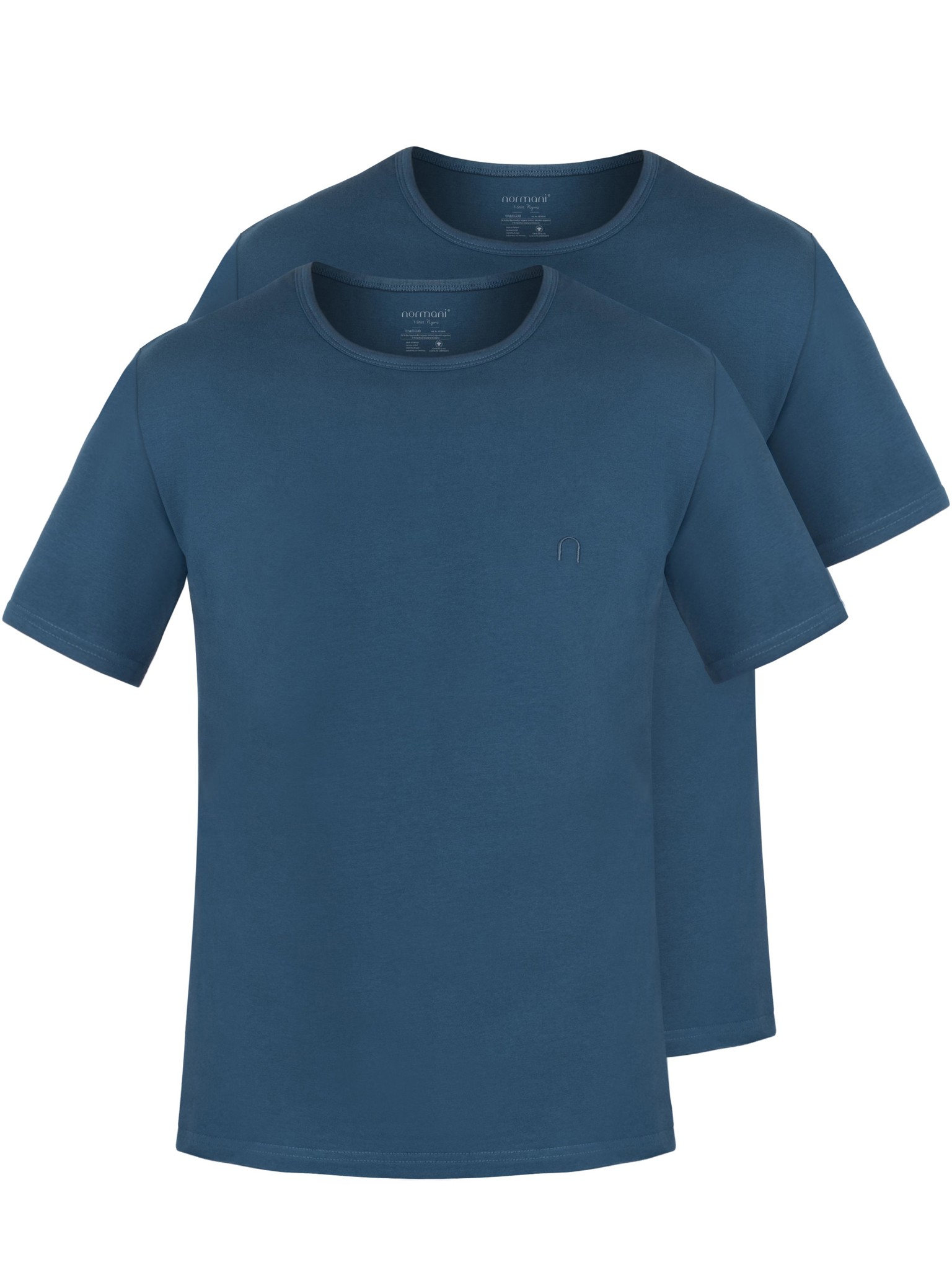 Bild von 2er Set Herren T-Shirts aus Bio-Baumwolle „Nyons“ Marine