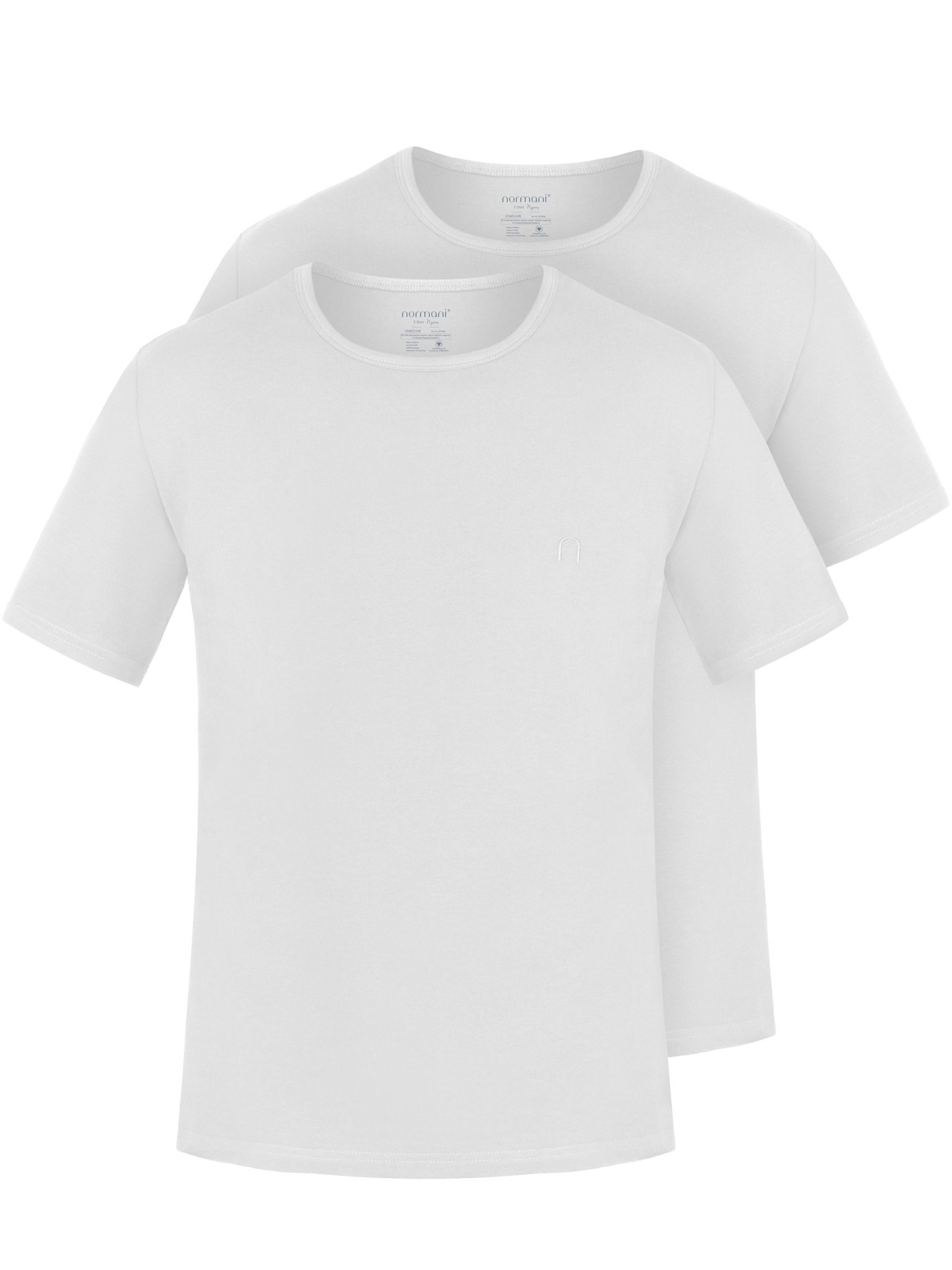 Bild von 2er Set Herren T-Shirts aus Bio-Baumwolle „Nyons“ Weiß
