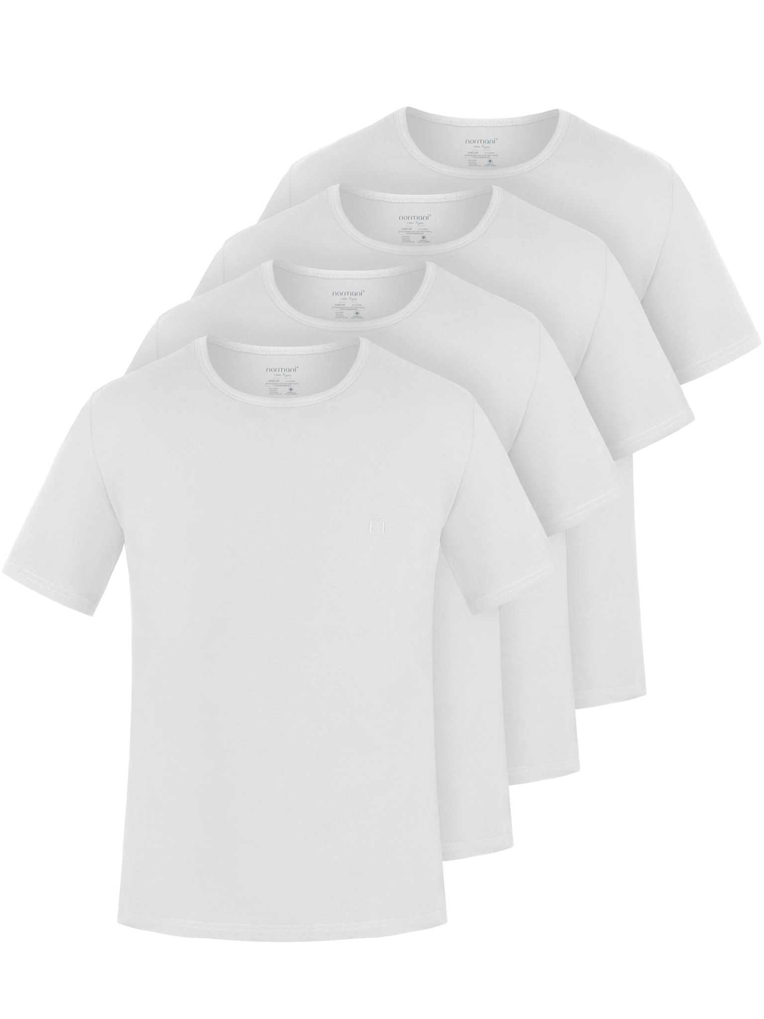 Bild von 4er Set Herren T-Shirt aus Bio-Baumwolle „Nyons“ Weiß