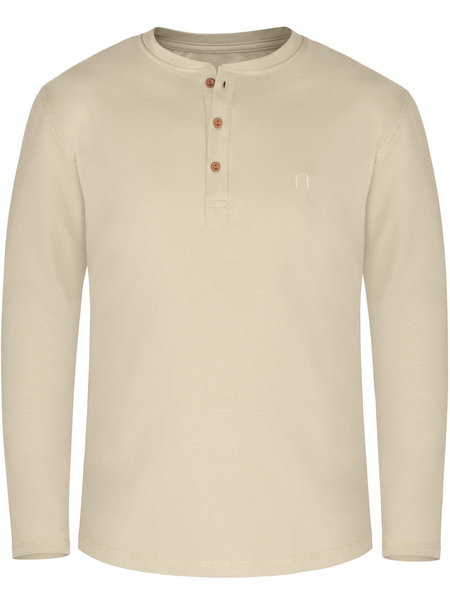 Bild von Herren Langarm Shirt aus Bio-Baumwolle „Neuville“ Beige