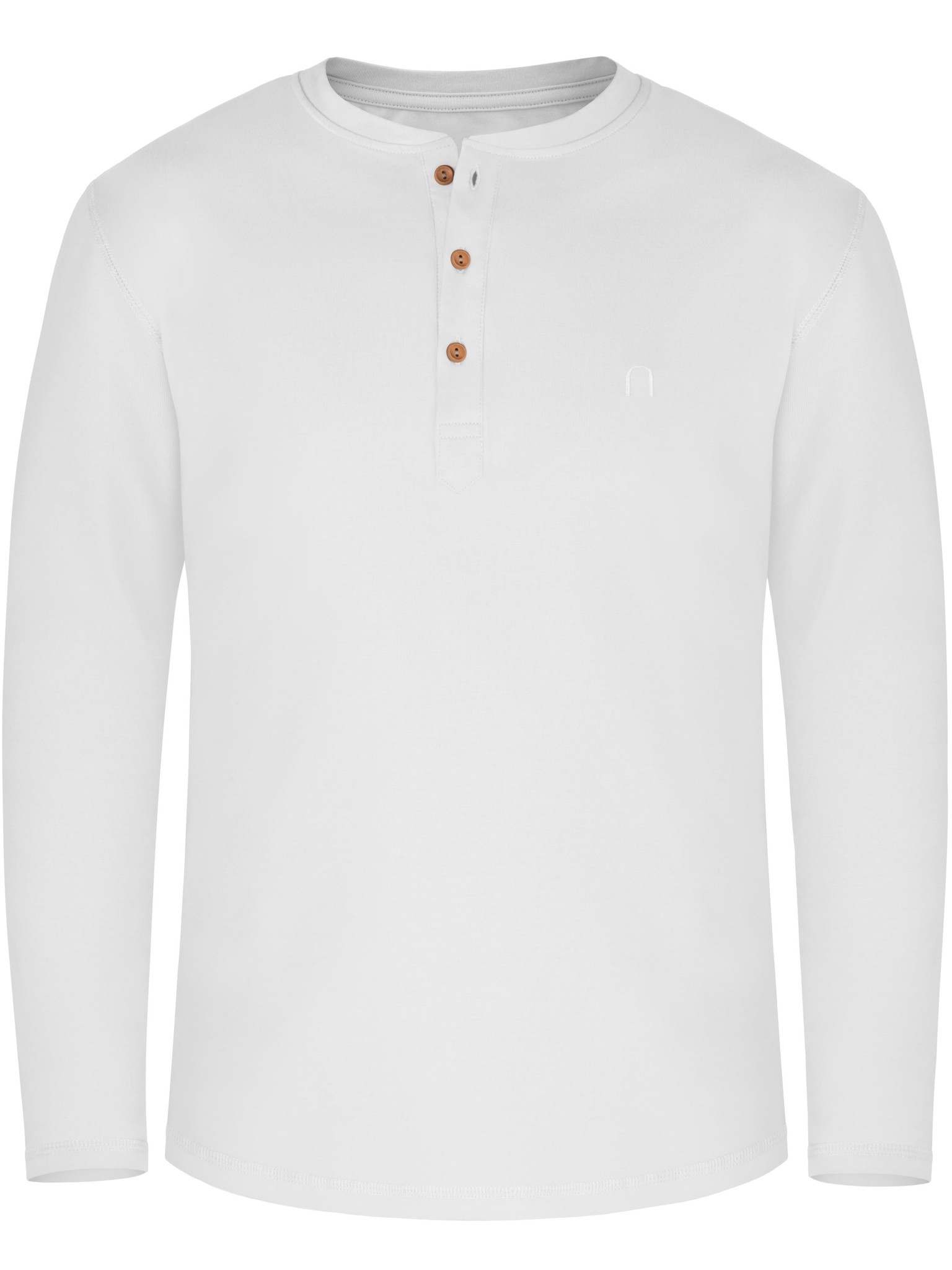 Bild von Herren Langarm Shirt aus Bio-Baumwolle „Neuville“ Weiß
