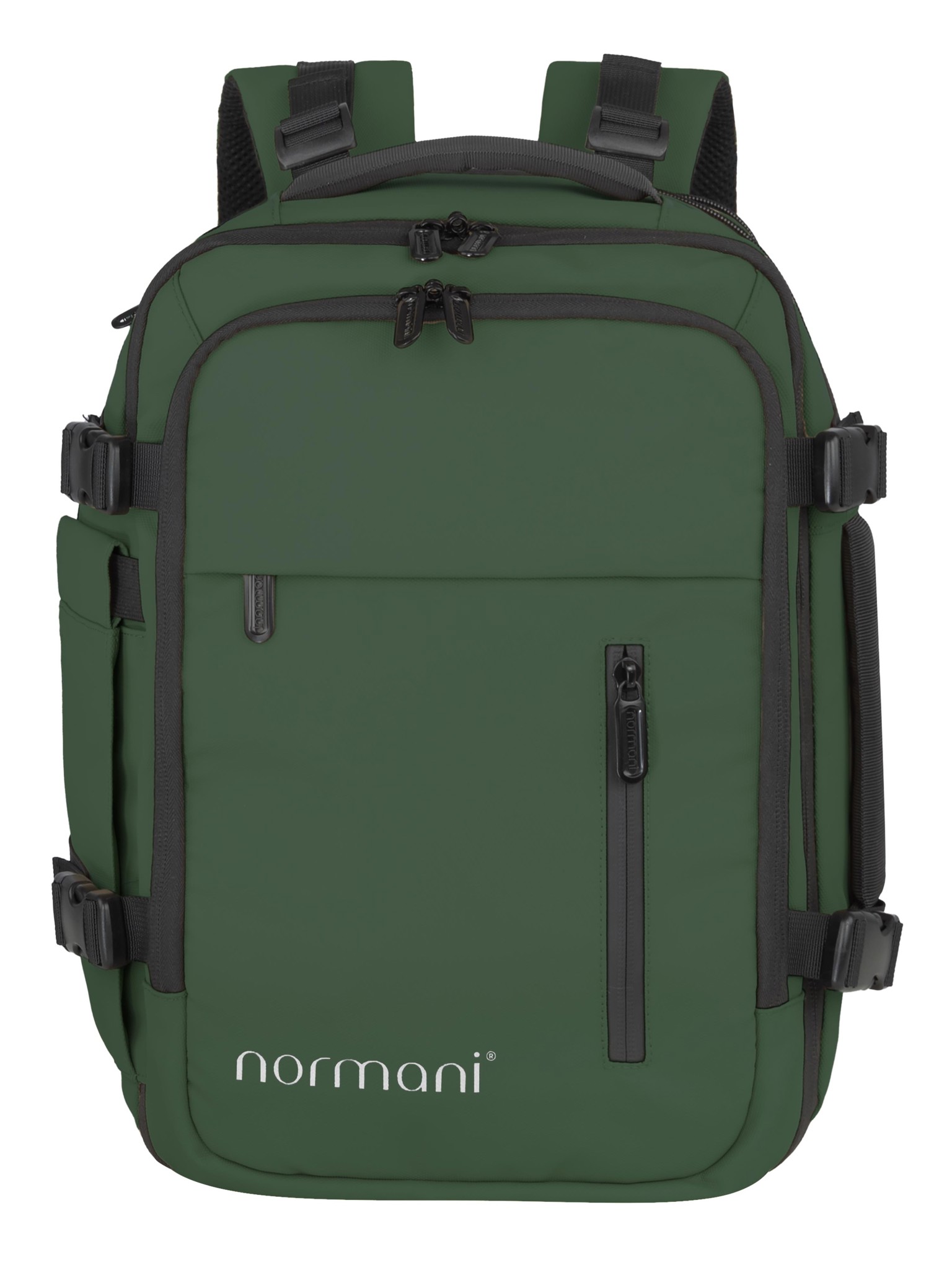 Bild von Erweiterbarer Handgepäck-Rucksack 20 Liter „Nikaho“ Oliv
