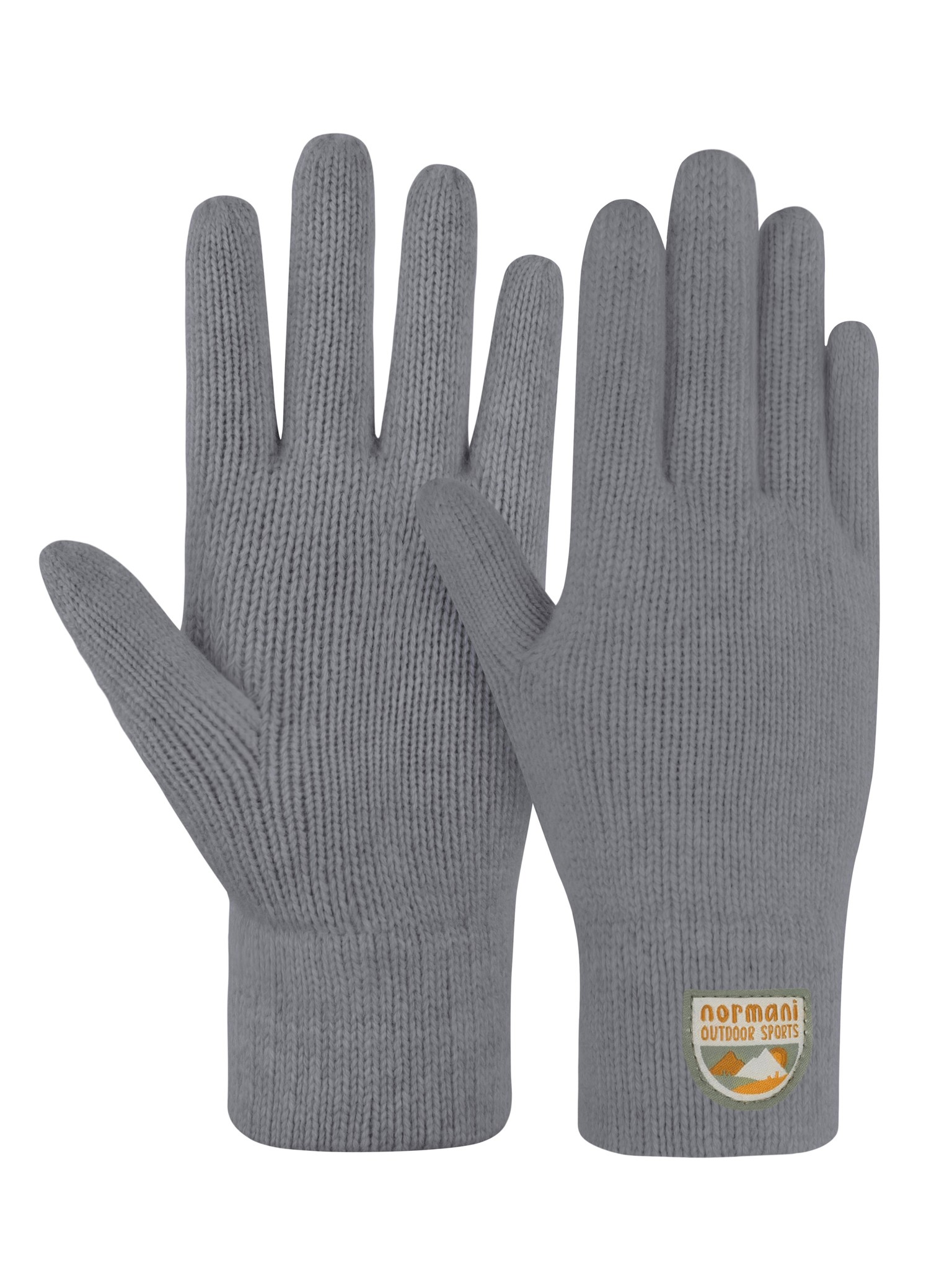 Bild von Kinder Merino Strick-Fingerhandschuhe „Berlingen“ Grau