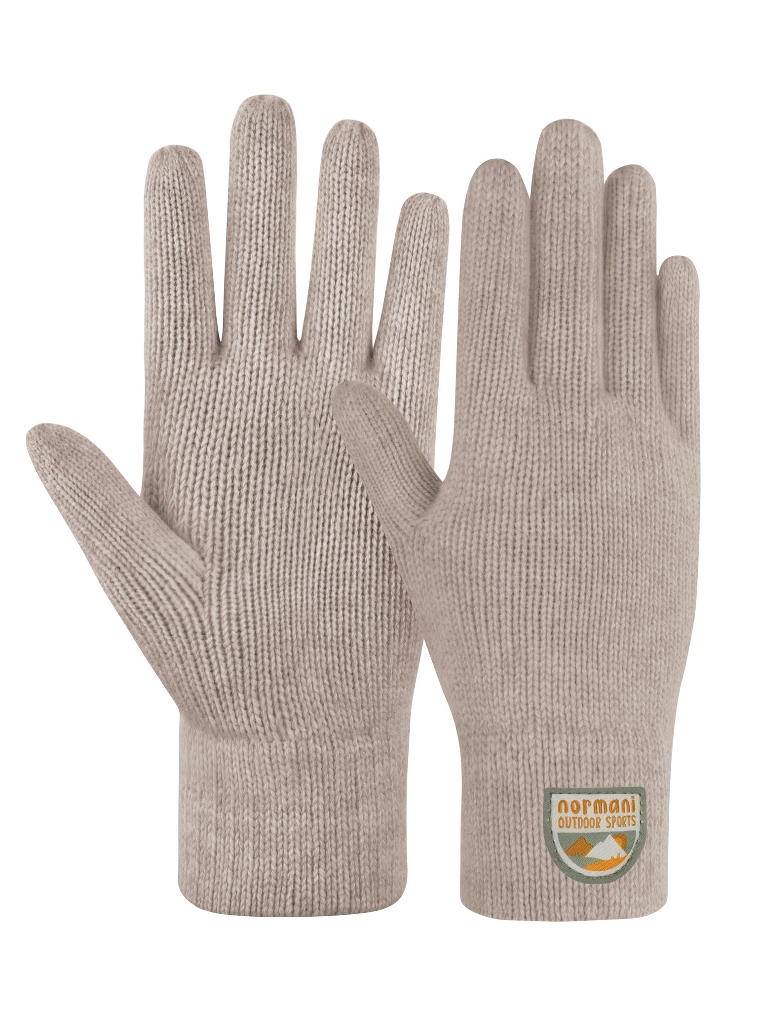 Bild von Kinder Merino Strick-Fingerhandschuhe „Berlingen“ Beige