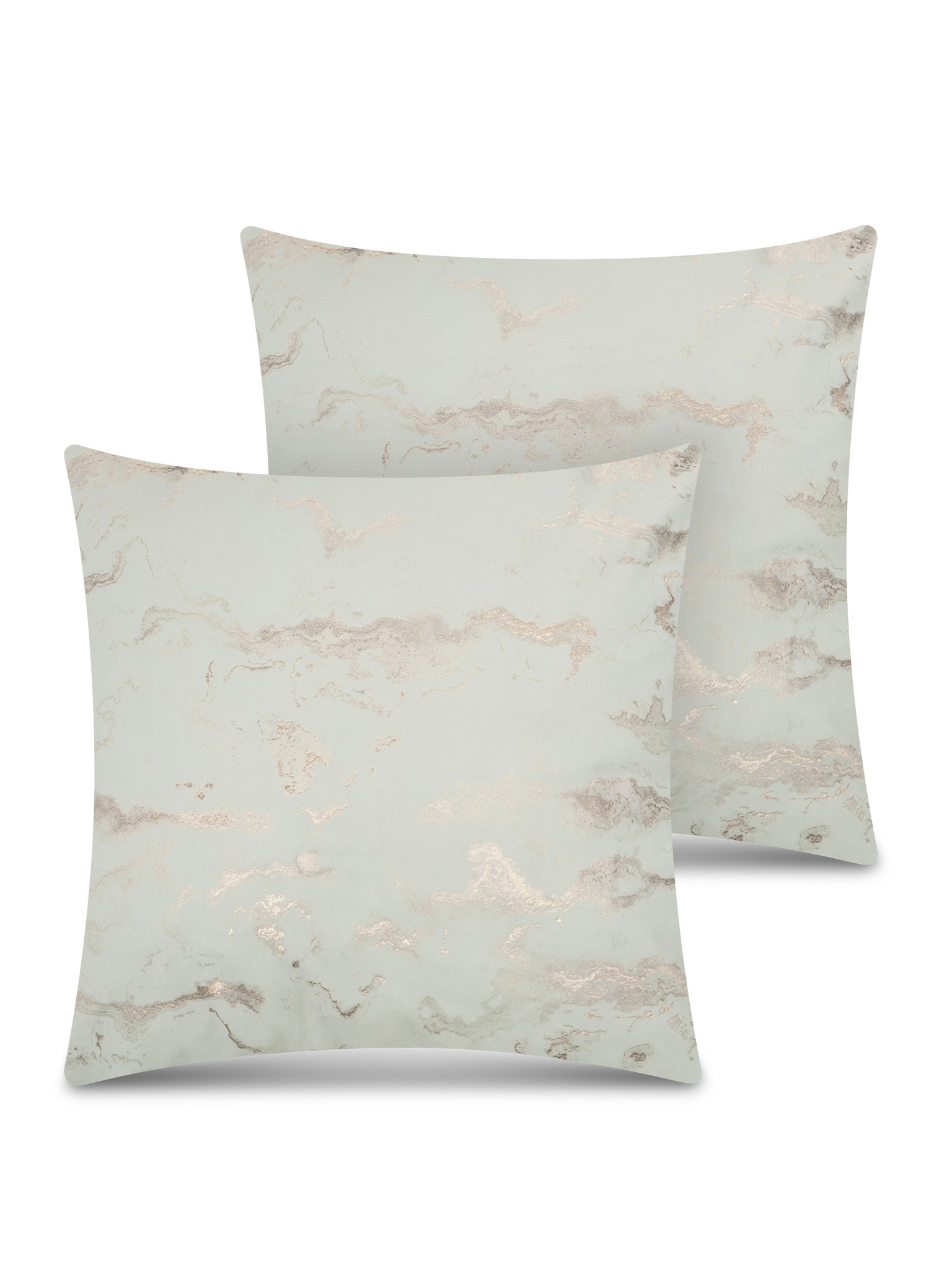Bild von 2 Kissenbezüge mit Marmordesign 45x45 cm „Carrara“ Rosa