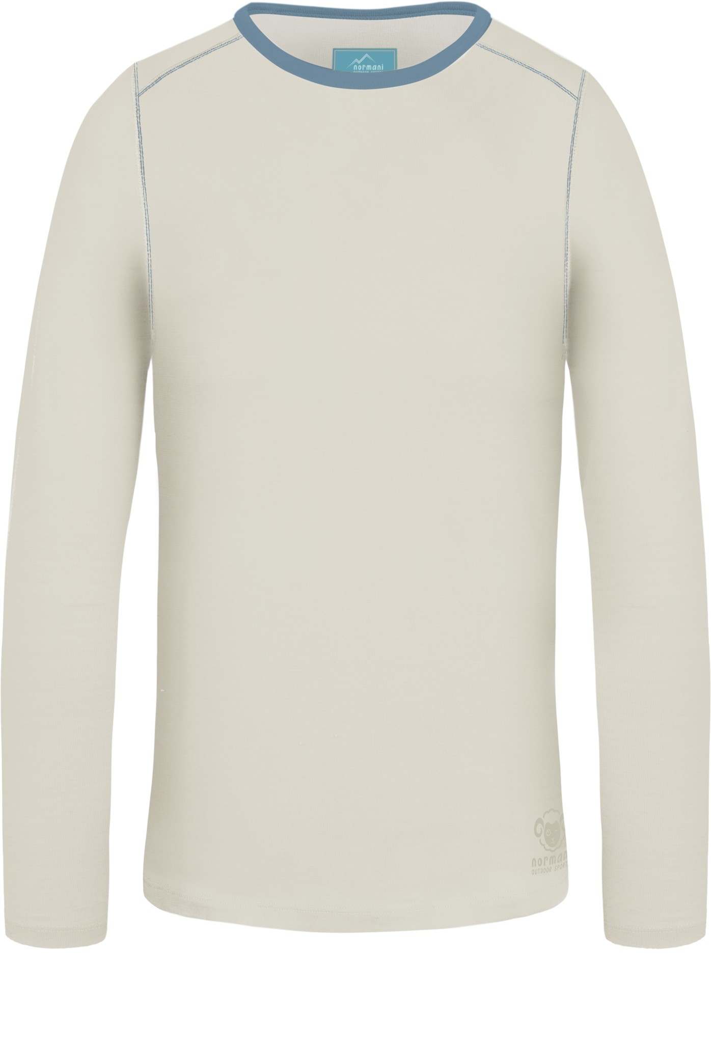 Bild von Kinder Merino Langarm „Bilingurr“ Wollweiß