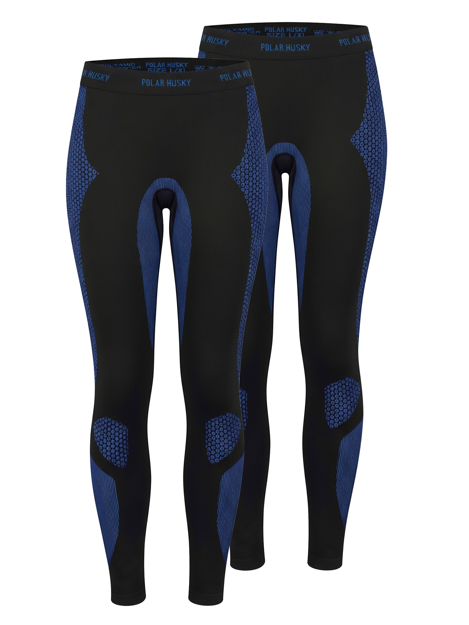 Bild von 2 x Thermounterhose Lange Skiunterwäsche für Damen Blau