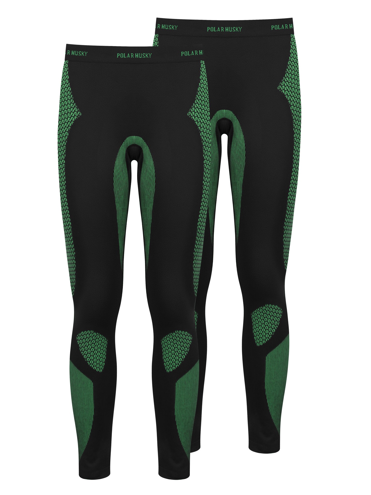 Bild von 2 x Lange Unterhosen Ski- und Thermounterwäsche Grün