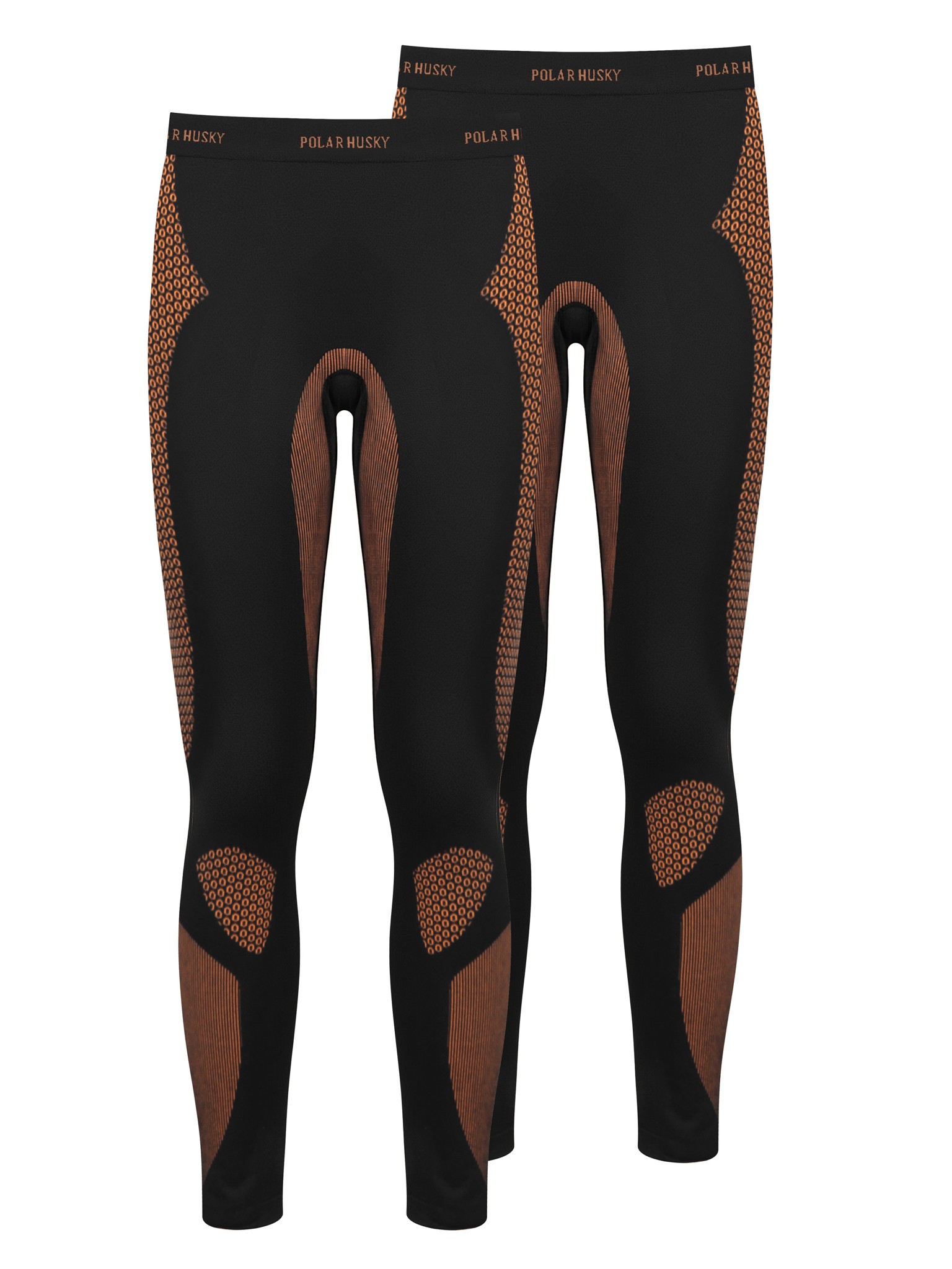 Bild von 2 x Lange Unterhosen Ski- und Thermounterwäsche Orange