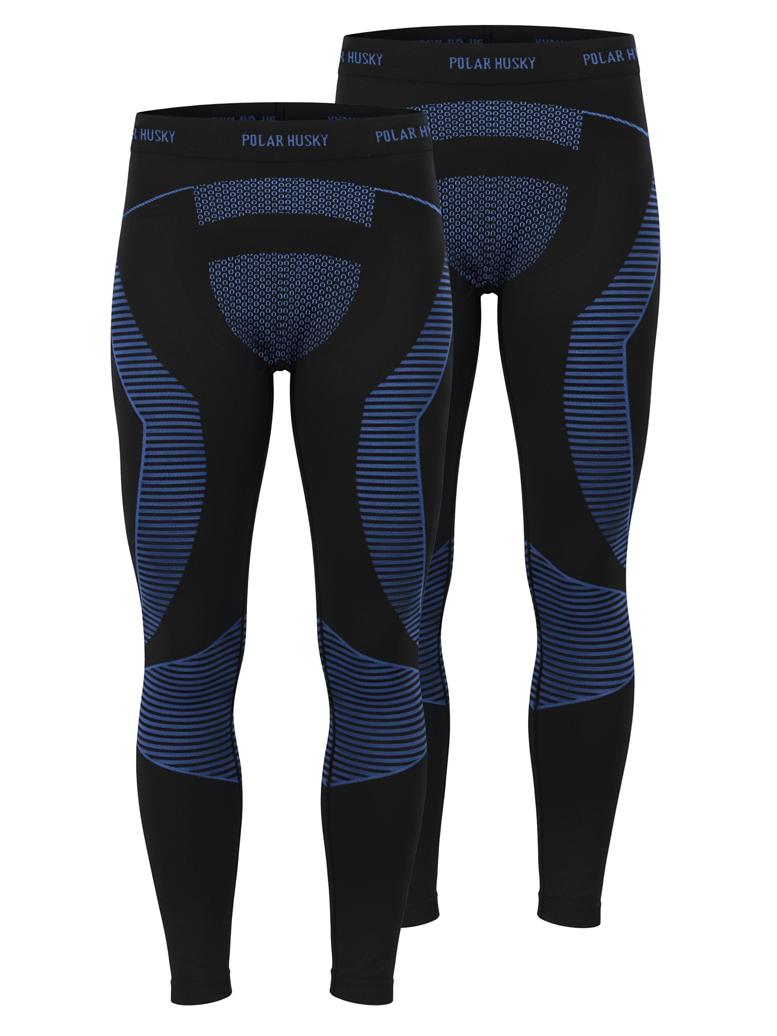 Bild von 2 x Lange Unterhosen Ski- und Thermounterwäsche Blau/Schwarz