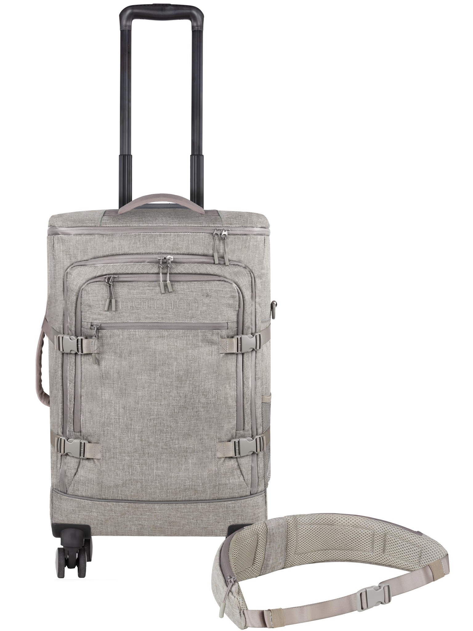 Bild von Reisetrolley mit Rucksackfunktion und Hüftgurt Beige