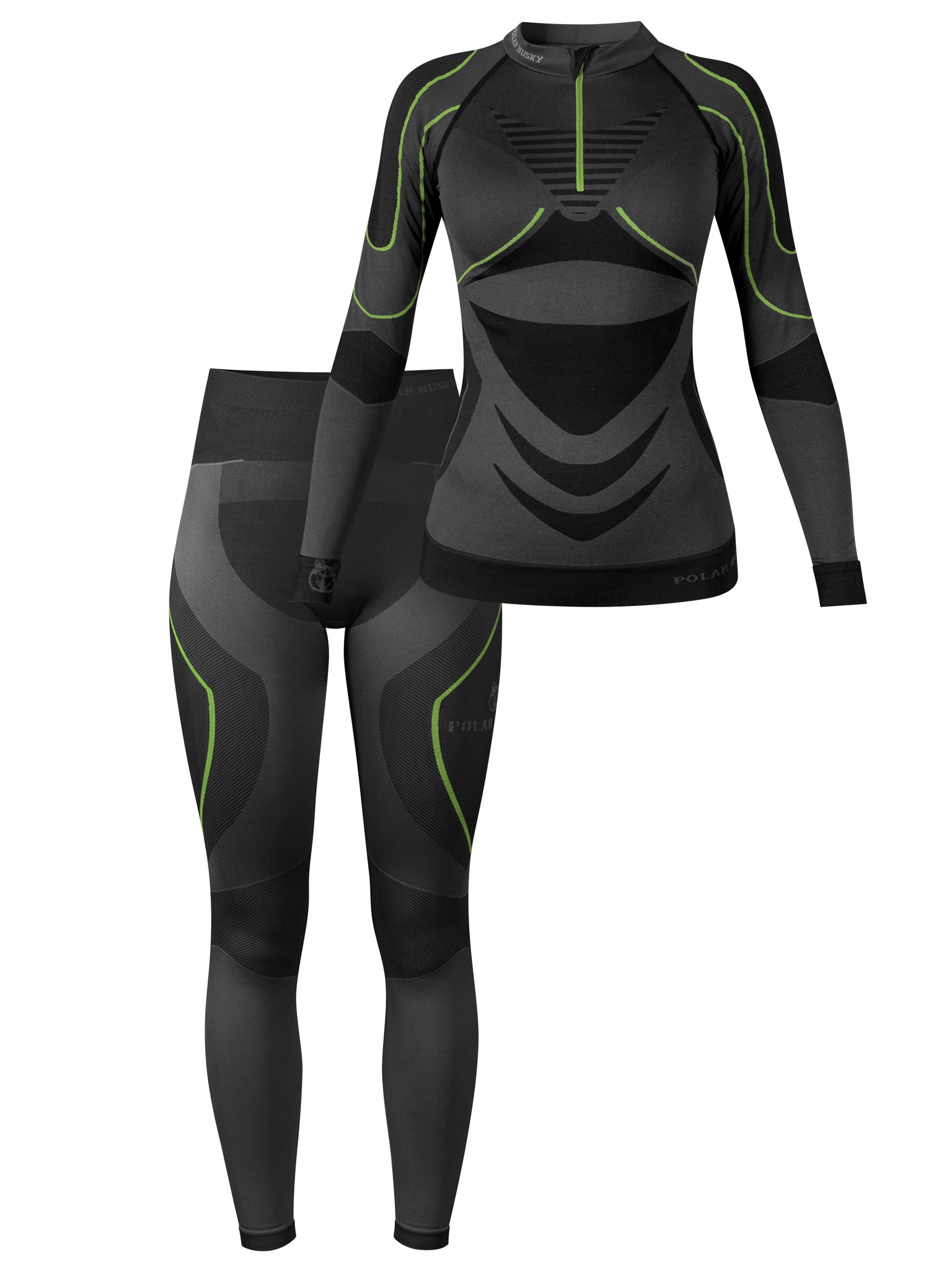 Bild von Damen Funktionsunterwäsche Set Grün