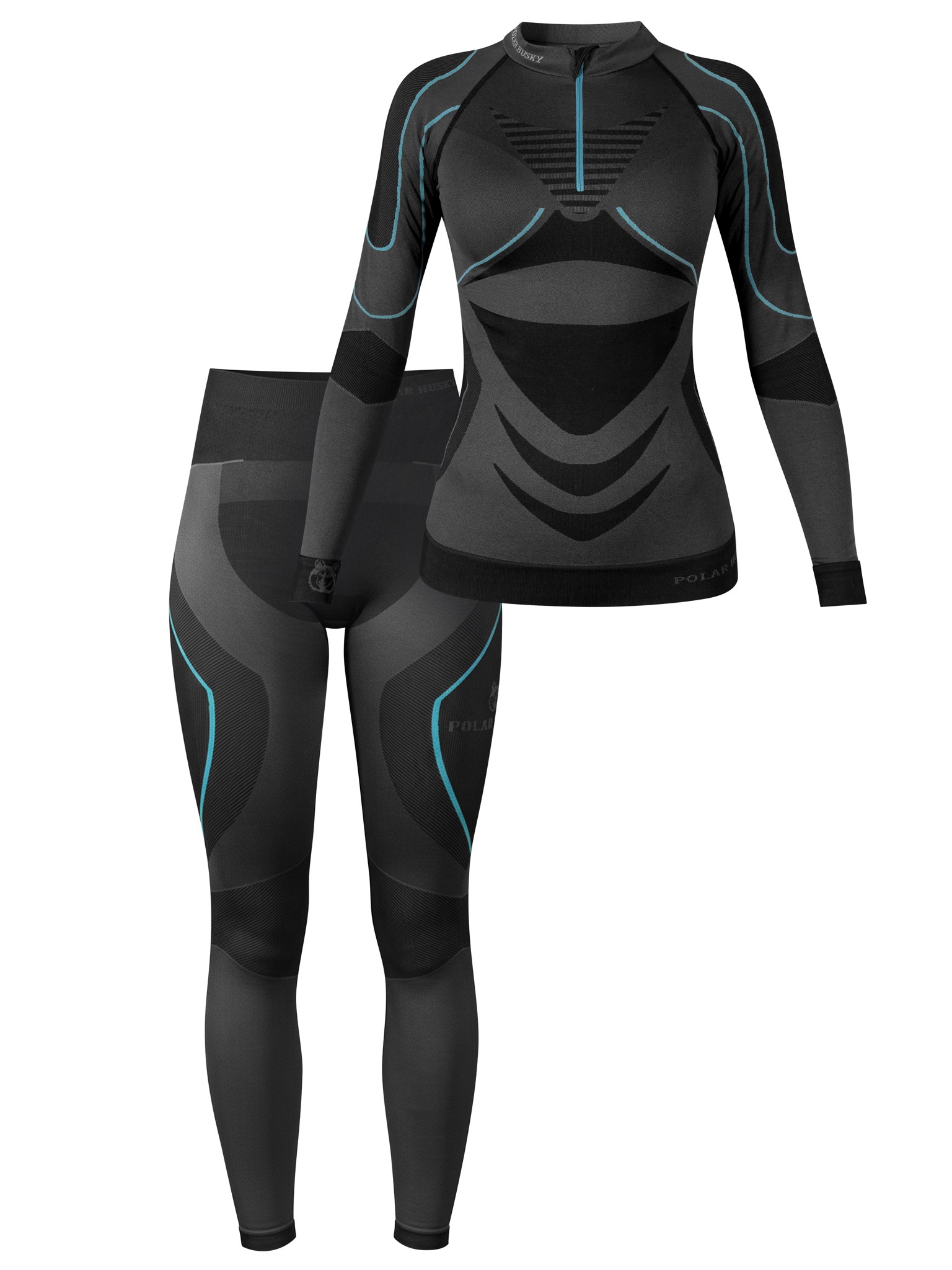 Bild von Damen Funktionsunterwäsche Set Türkis