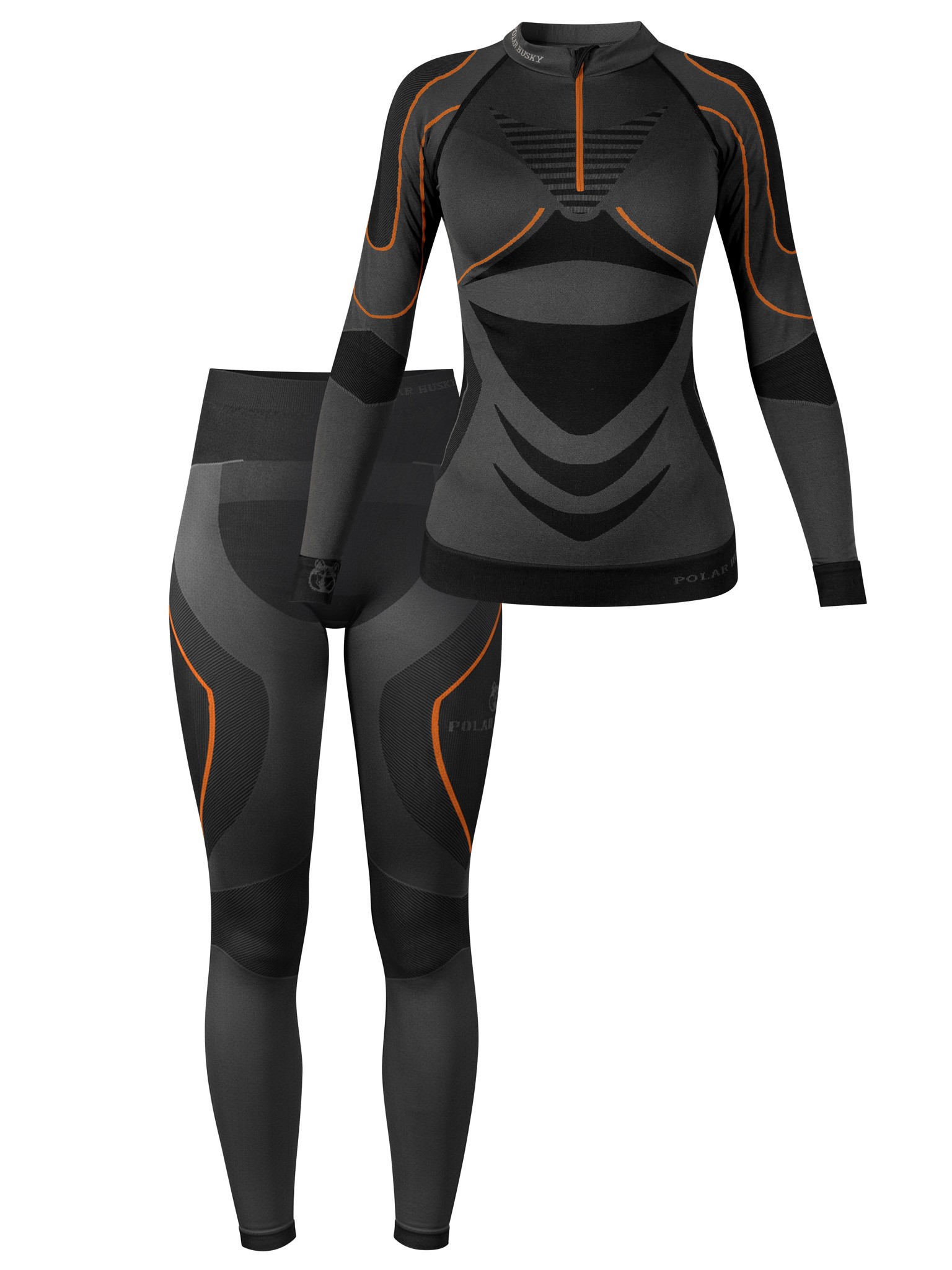 Bild von Damen Funktionsunterwäsche Set Orange