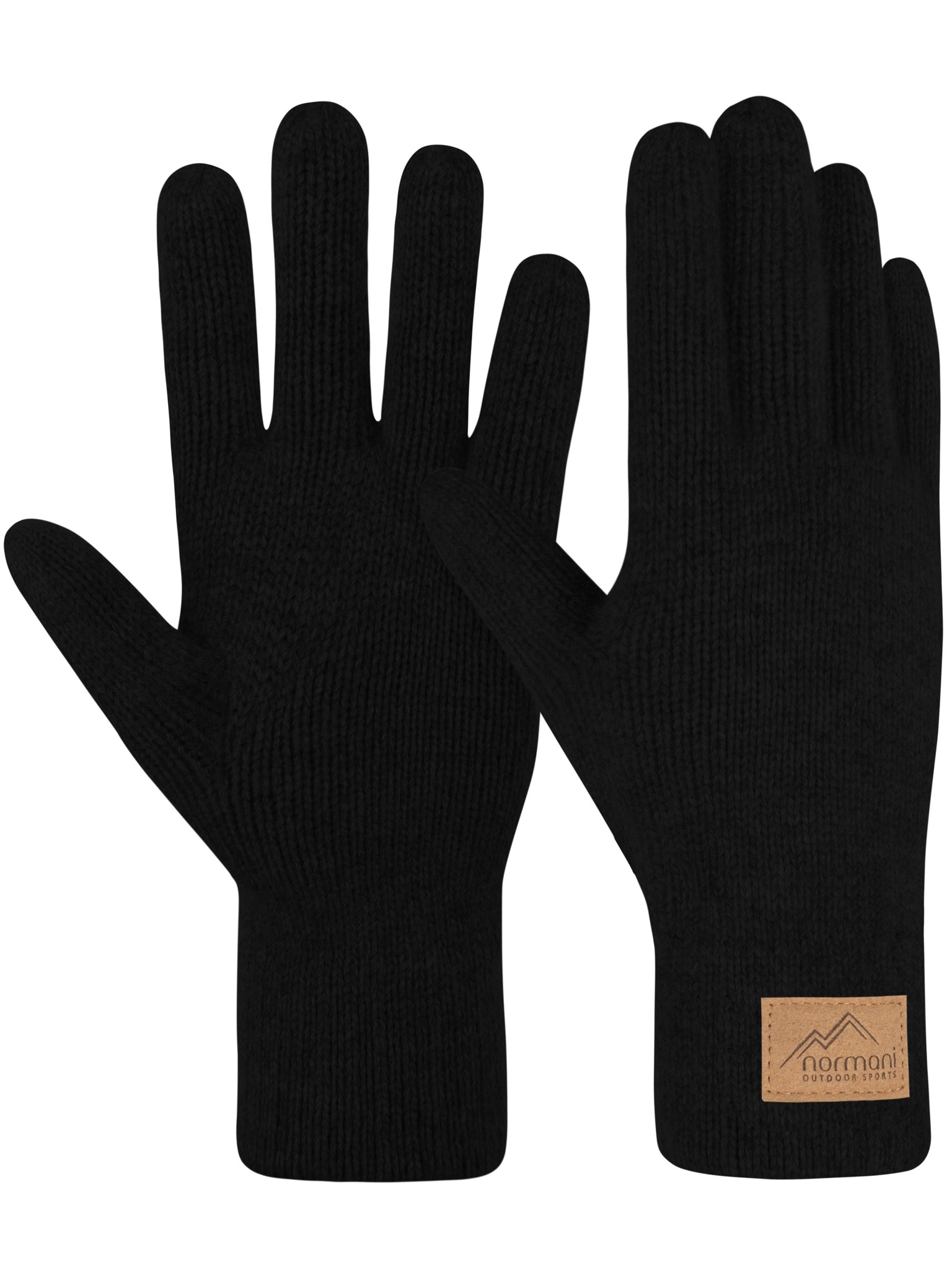 Bild von Herren Merino Strick-Fingerhandschuhe „Malak“ Schwarz