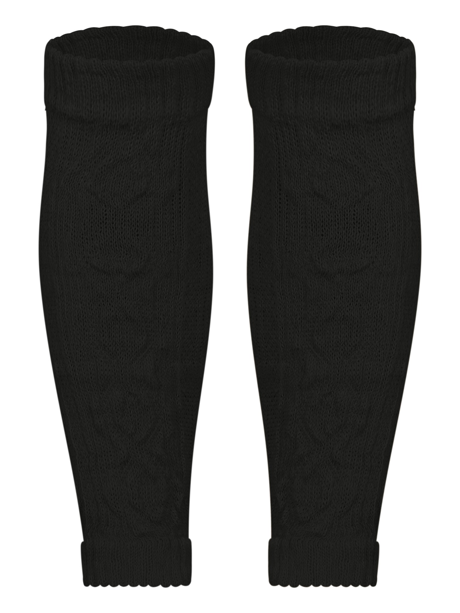 Bild von Strickstulpen mit Wolle Schwarz