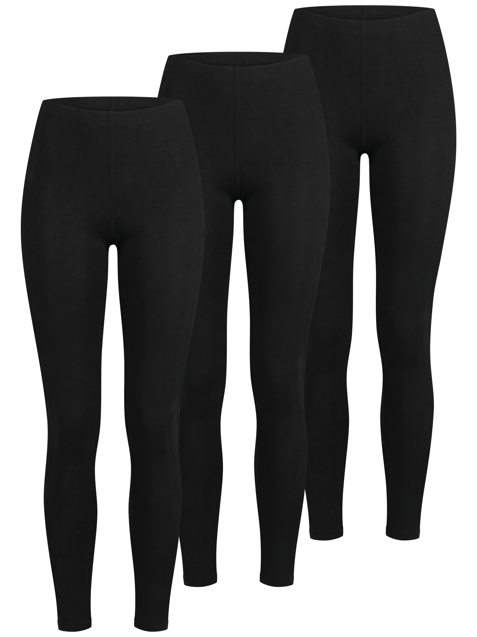 Bild von 3 Stück Thermoleggings Double Seam mit weichem Innenfleece Schwarz