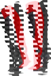Zeige Details für 2 Paar Ski-Kniestrümpfe „New-Style“ Rot/Dunkelgrau/Grau Bild von 2 Paar Ski-Kniestrümpfe „New-Style“ Rot/Dunkelgrau/Grau