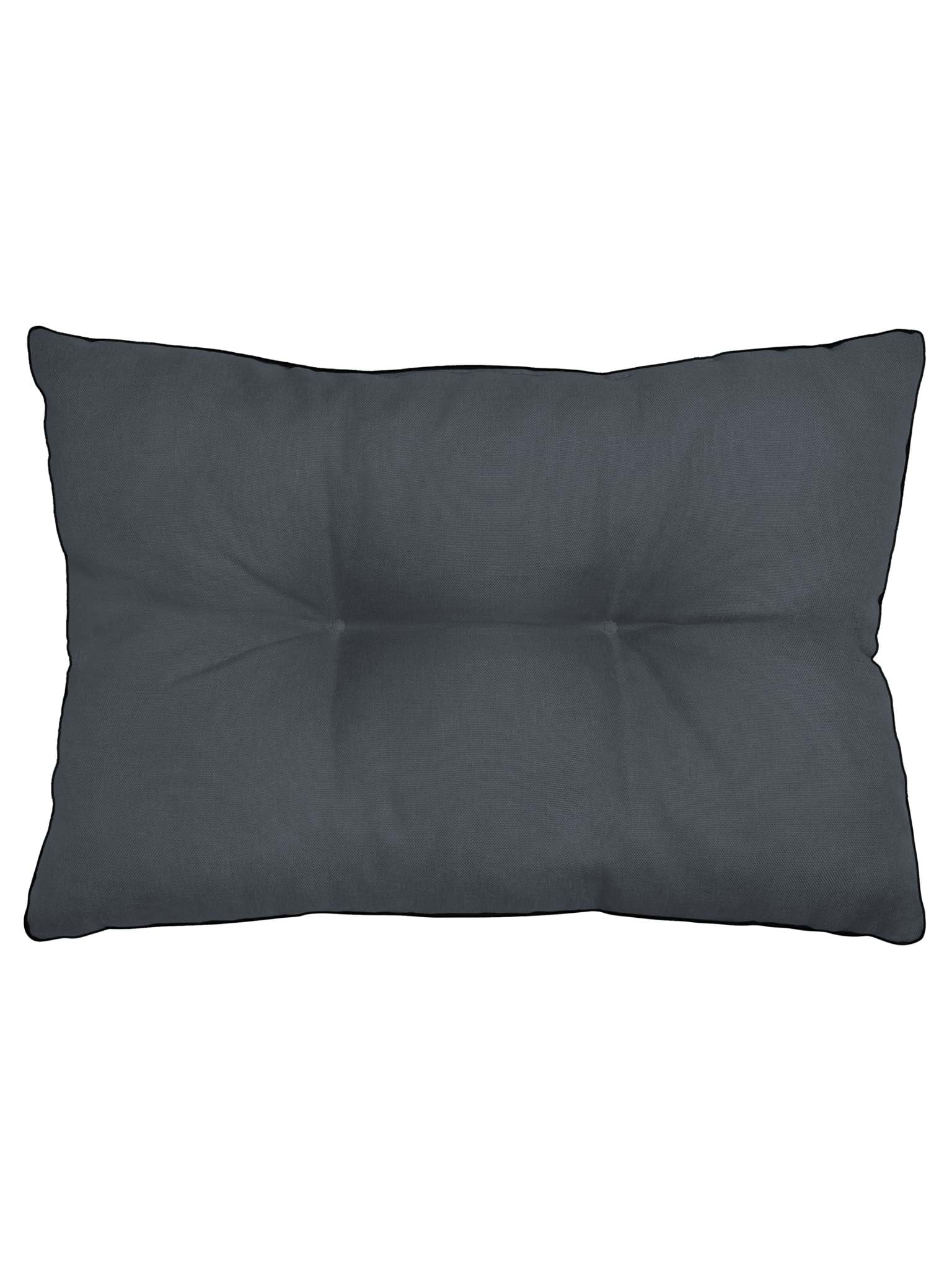 Bild von Rückenkissen 58x40 cm „Cordoba“ Dunkelgrau