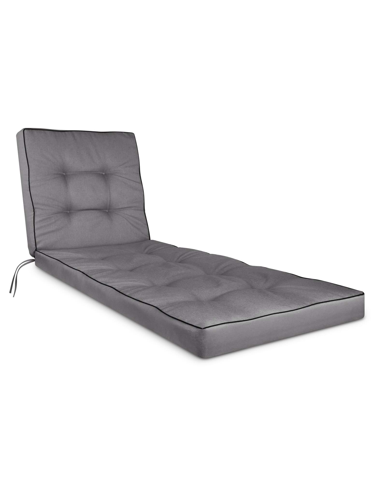 Bild von Garten-Liegenauflage „Saragossa“ Hellgrau