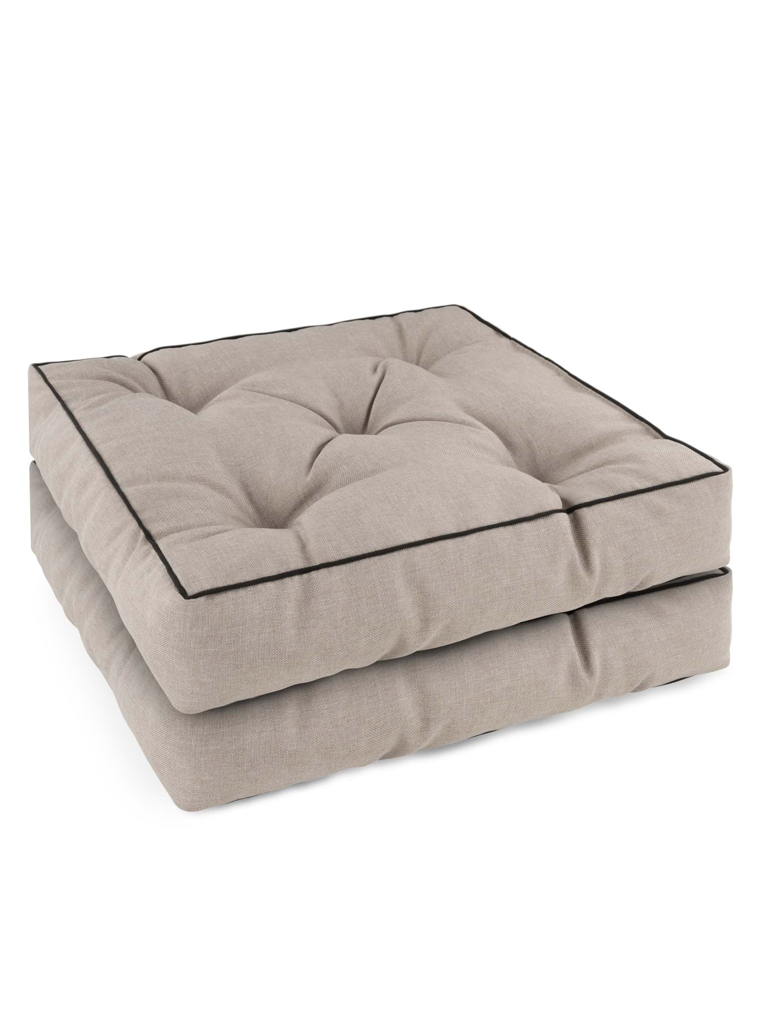 Bild von 2 Stuhlkissen 45x45 cm „Murcia“ Beige