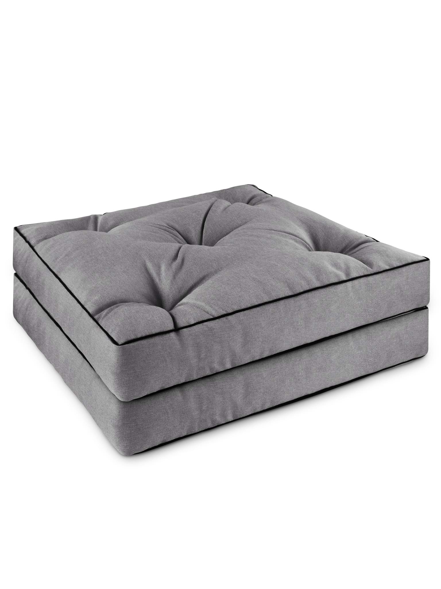 Bild von 2 Stuhlkissen 58x58 cm „Cartagena“ Hellgrau